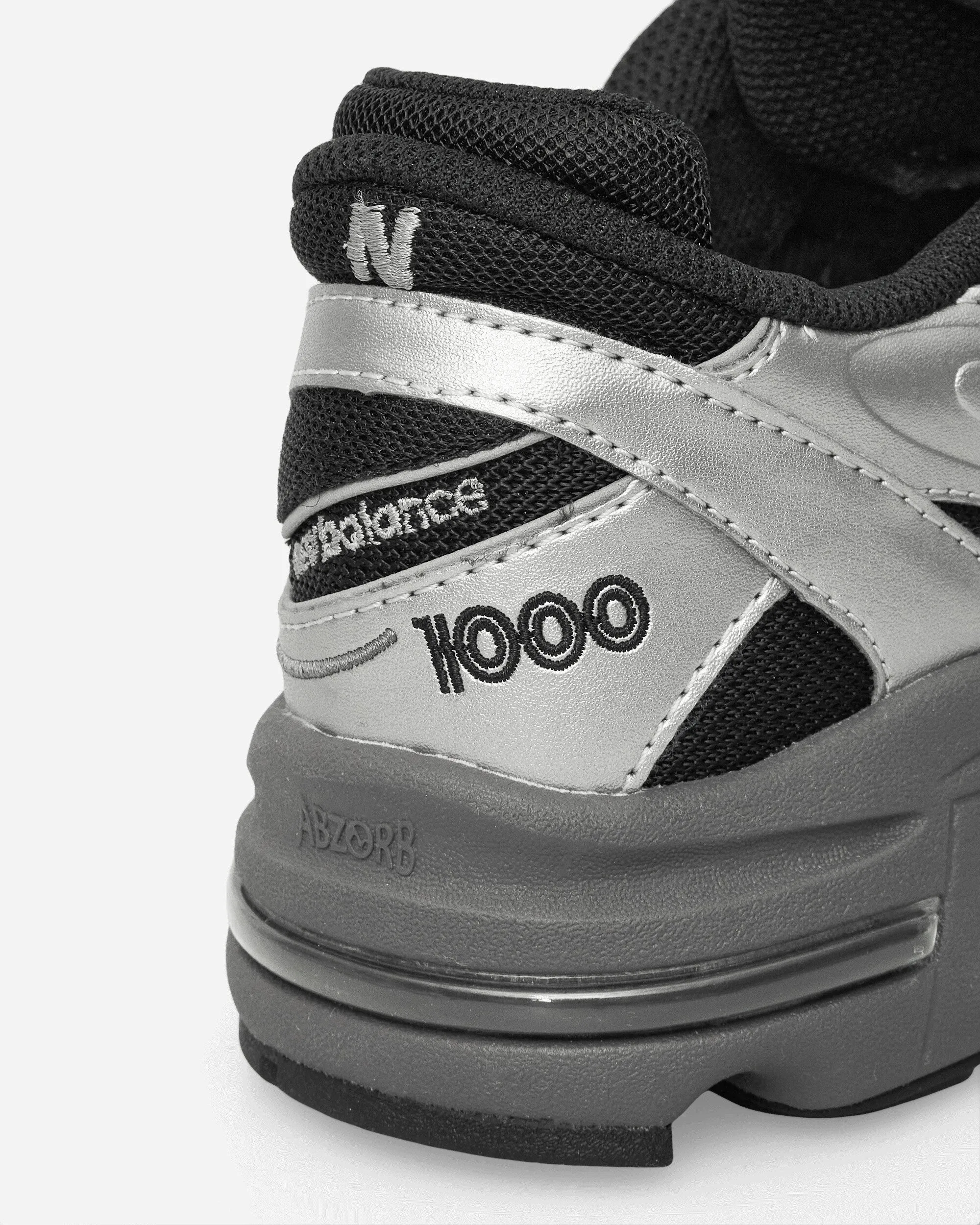 1000 Sneakers Argent Métallisé / Noir