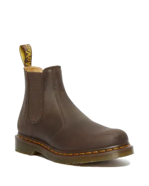 Botte Chelsea Yellow Stitch Crazy Horse 2976 en marron foncé