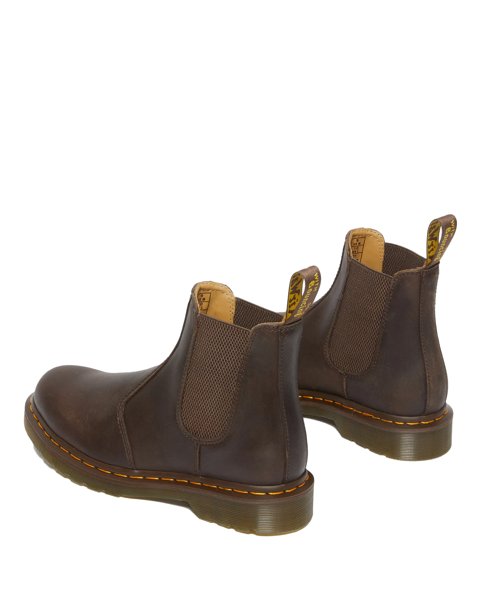 Botte Chelsea Yellow Stitch Crazy Horse 2976 en marron foncé