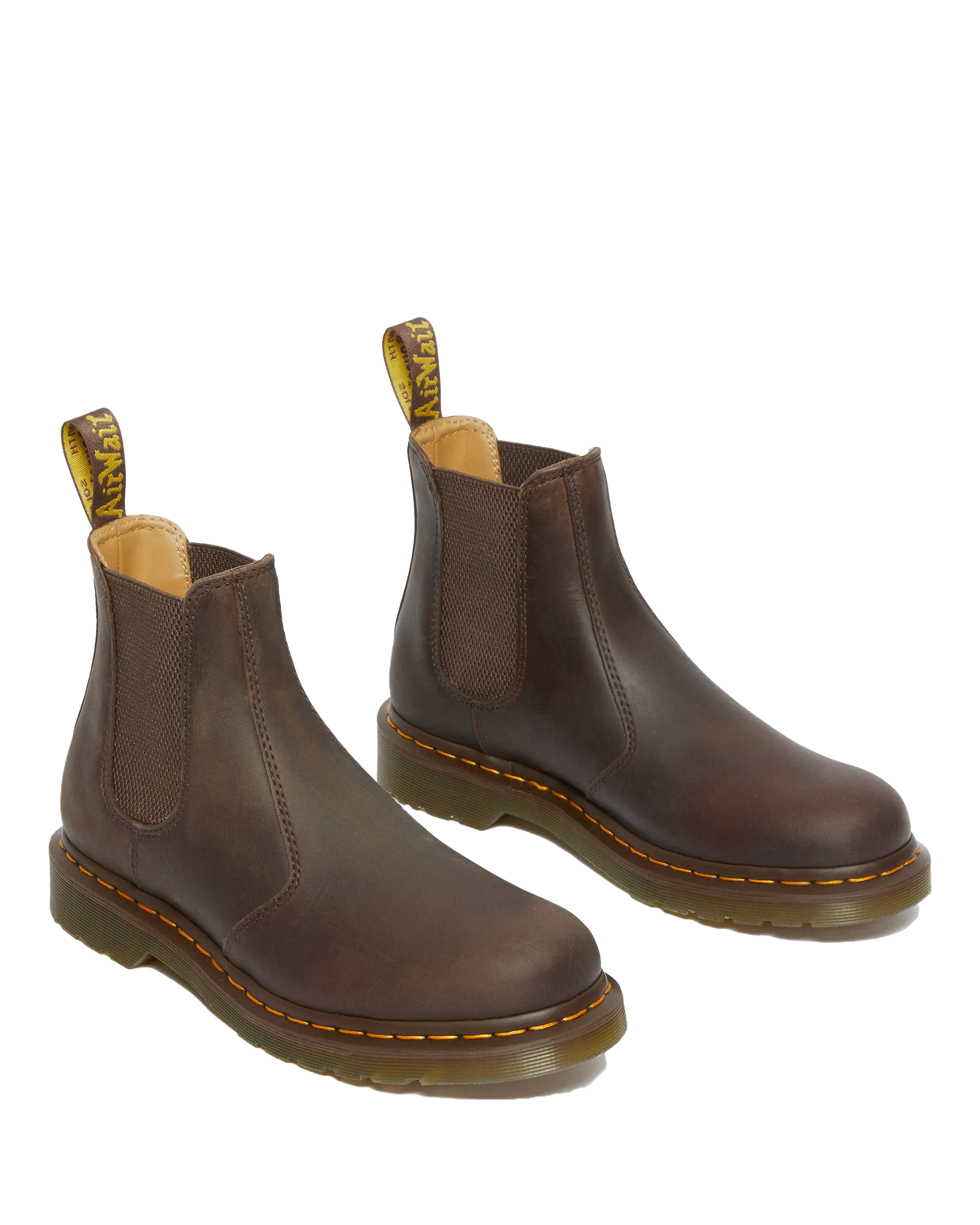 Botte Chelsea Yellow Stitch Crazy Horse 2976 en marron foncé