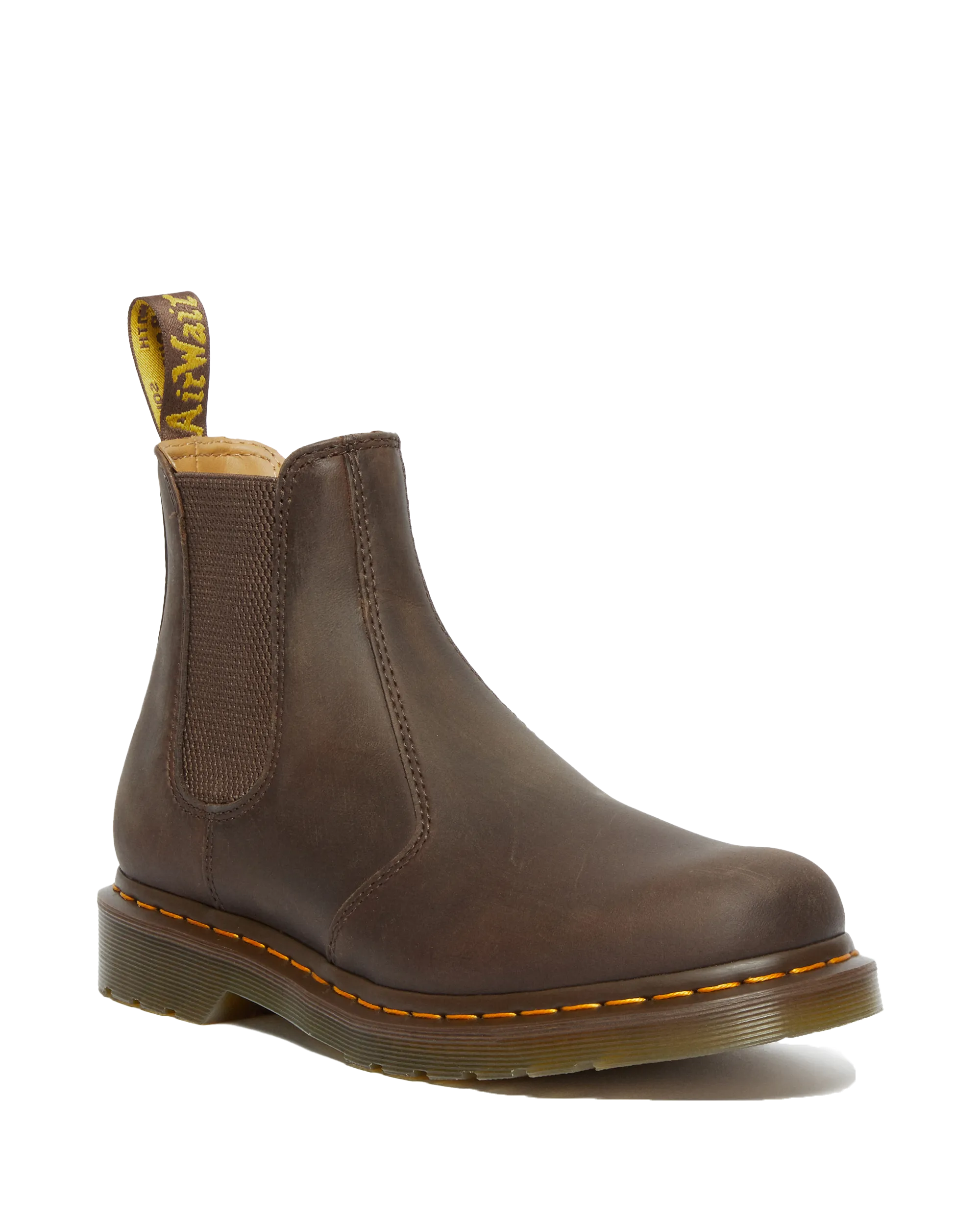 Botte Chelsea Yellow Stitch Crazy Horse 2976 en marron foncé