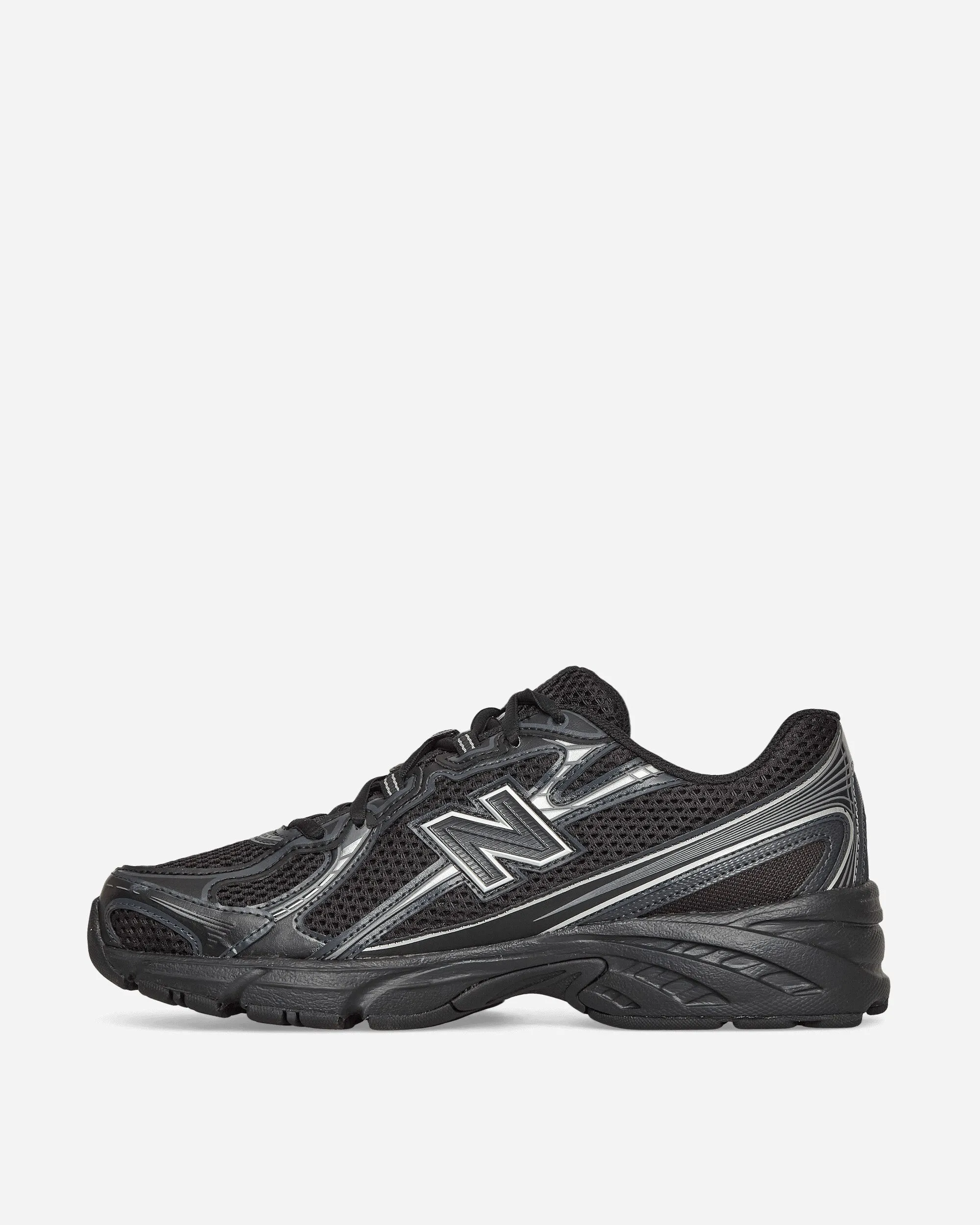 740 Sneakers Noir / Argent Métallisé