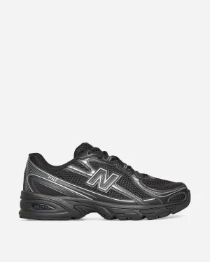 740 Sneakers Noir / Argent Métallisé