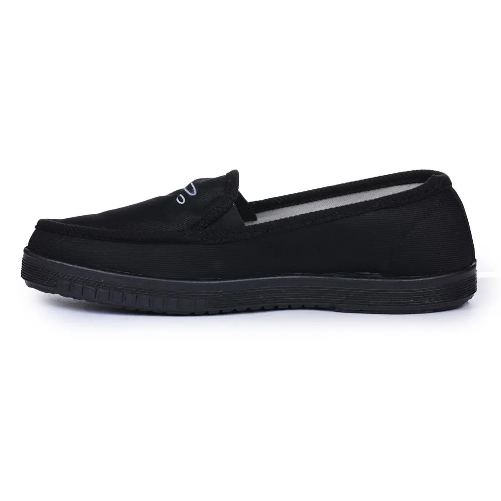 Chaussures décontractées noires sans lacets pour hommes WALKER-E par Liberty