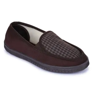 Chaussures décontractées marron sans lacets pour hommes WALKER-E par Liberty