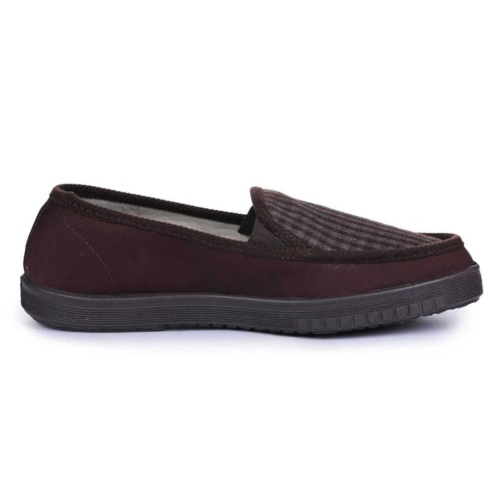 Chaussures décontractées marron sans lacets pour hommes WALKER-E par Liberty