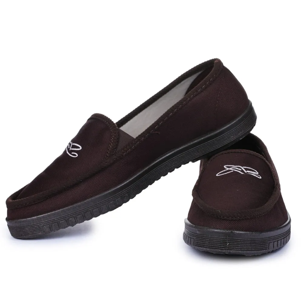 Chaussures décontractées marron sans lacets pour hommes WALKER-E par Liberty