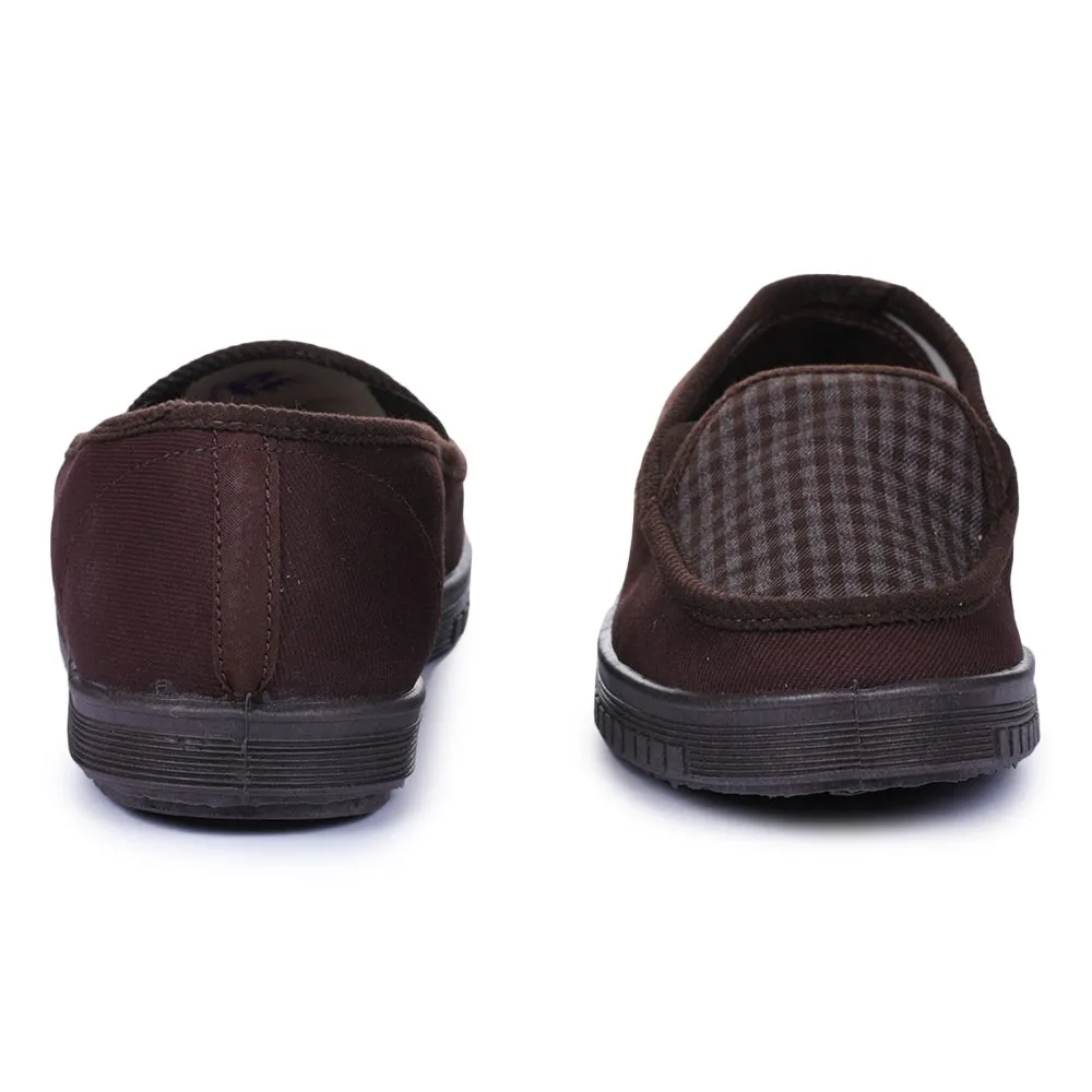Chaussures décontractées marron sans lacets pour hommes WALKER-E par Liberty