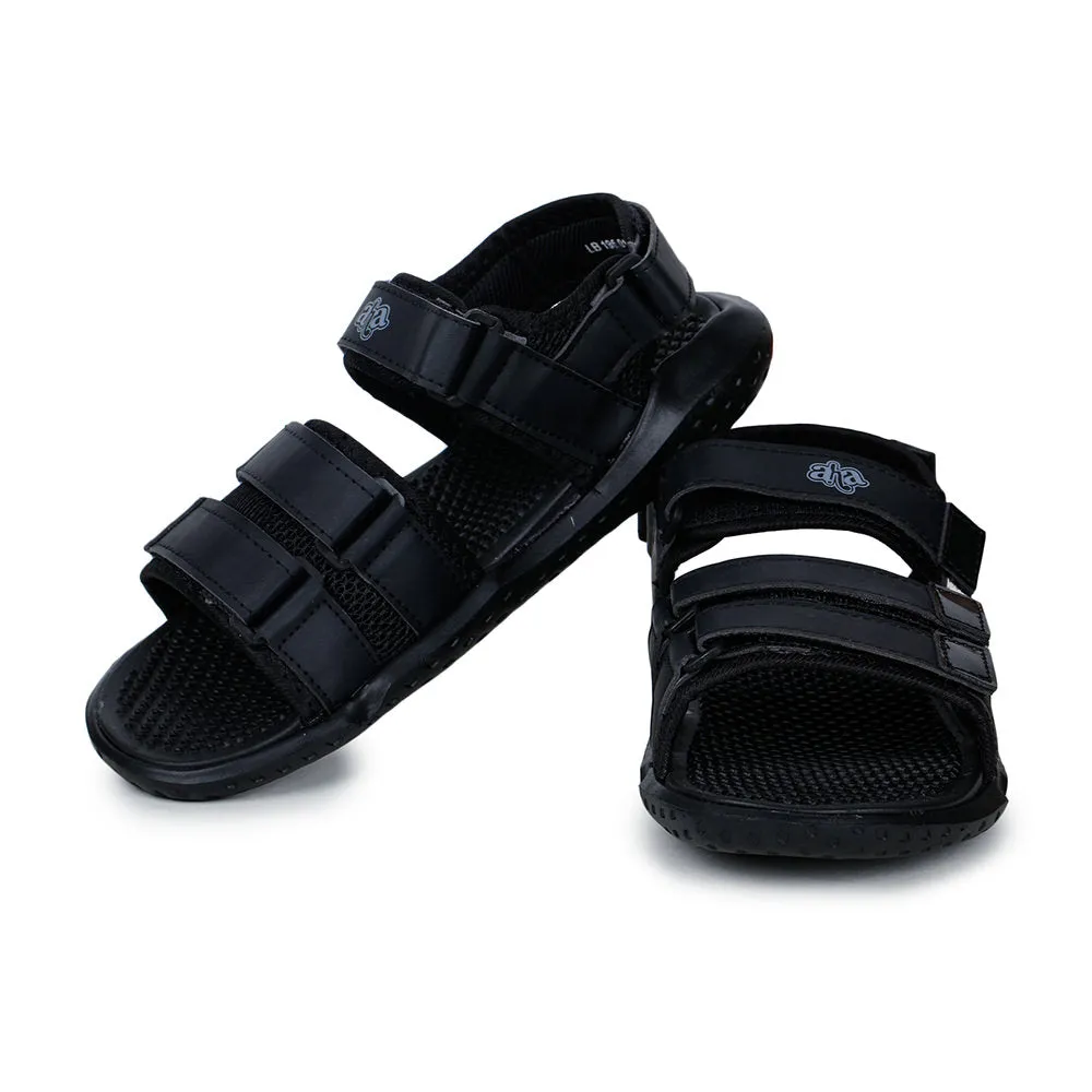 Sandales décontractées A-HA pour hommes en noir LB195-01 par Liberty