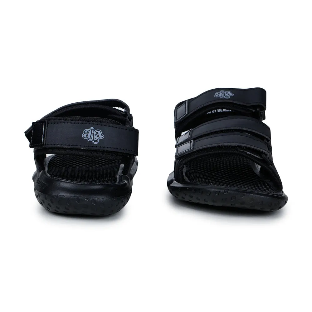 Sandales décontractées A-HA pour hommes en noir LB195-01 par Liberty