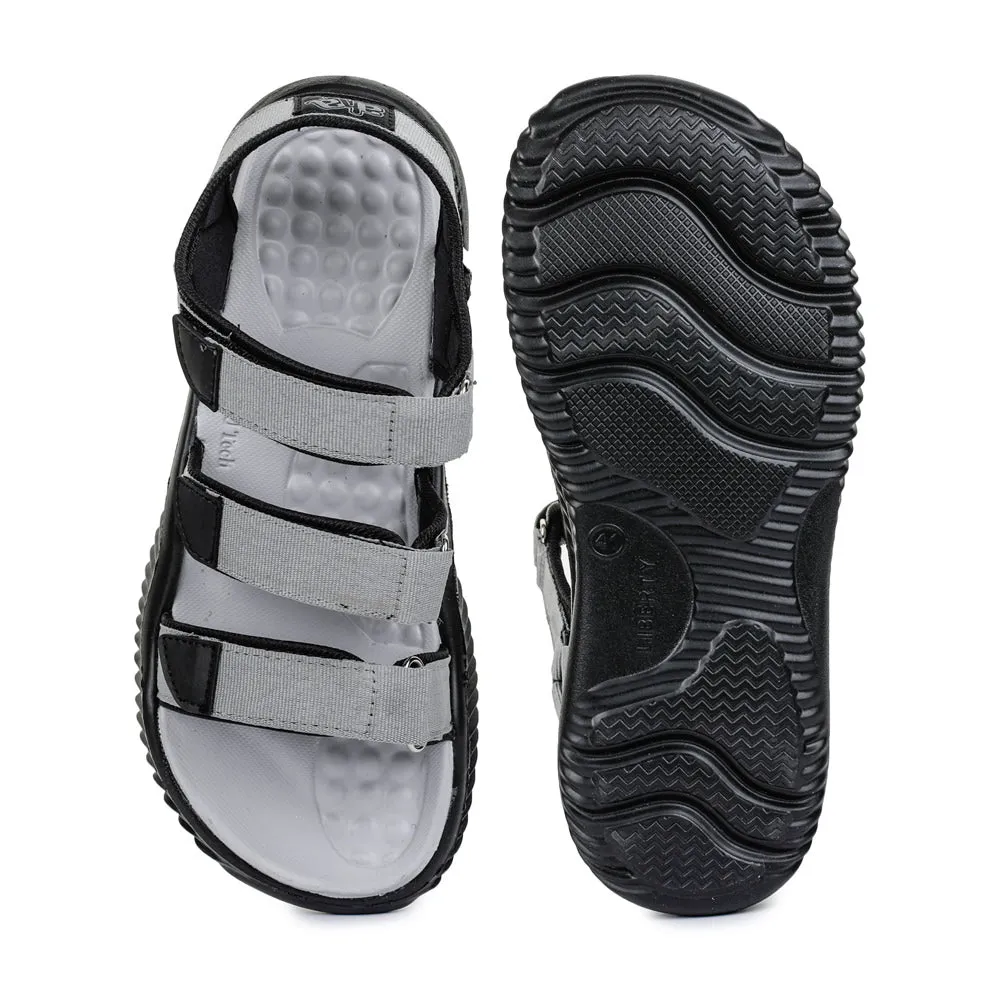 Sandales décontractées A-HA grises pour hommes STAMINA-4E par Liberty