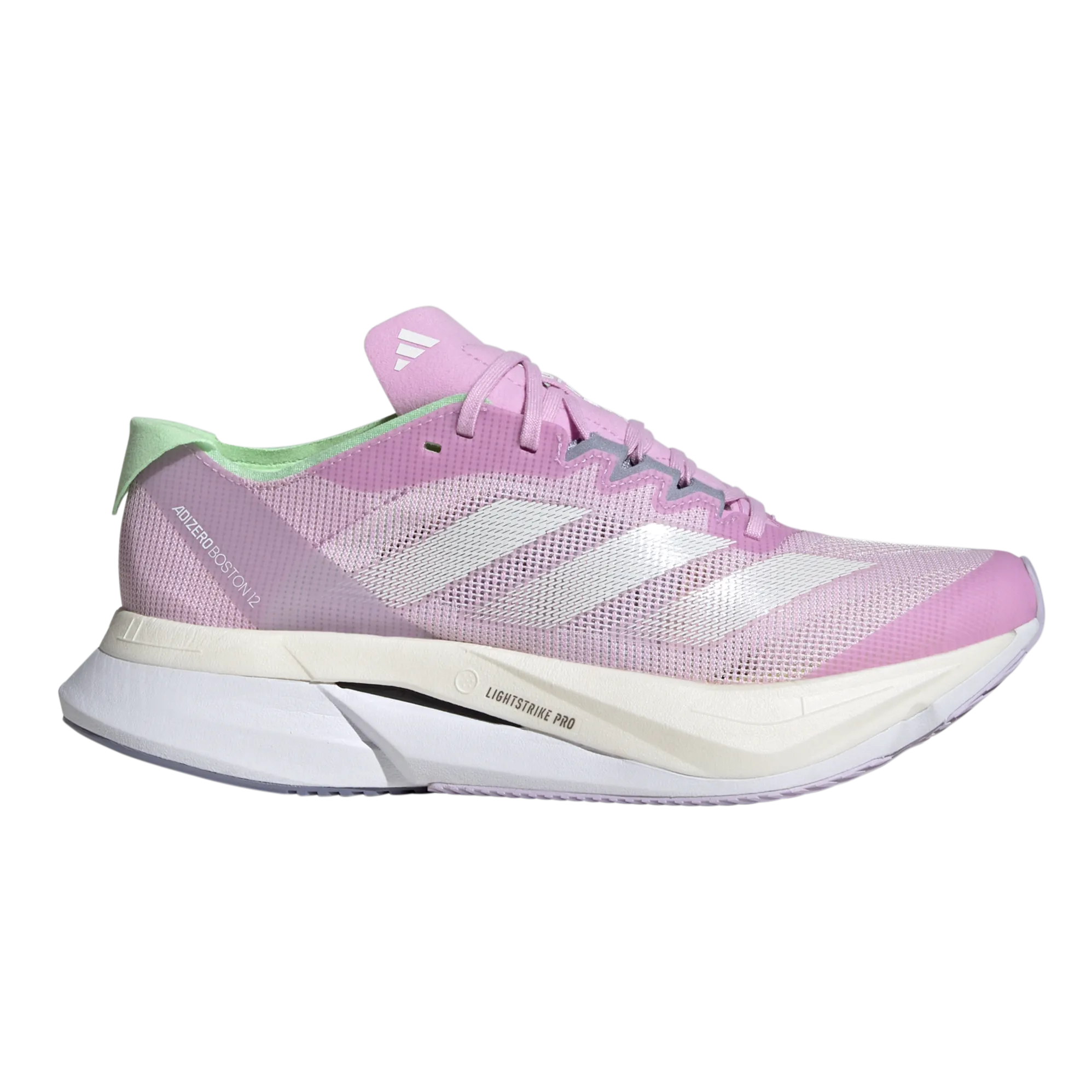 Adidas Adizero Boston 12 Femmes Bliss Lilas Métallisé Vert Étincelle