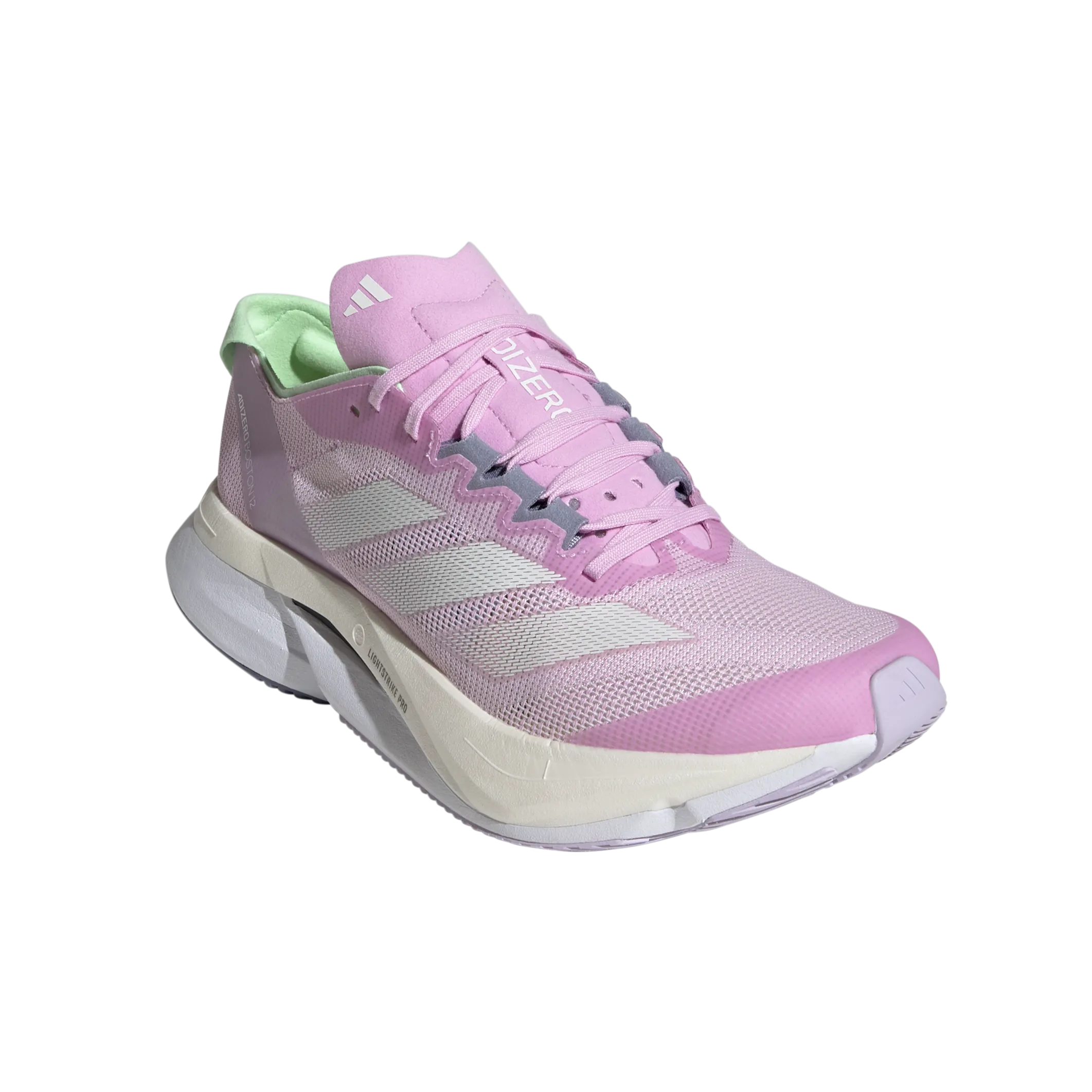Adidas Adizero Boston 12 Femmes Bliss Lilas Métallisé Vert Étincelle