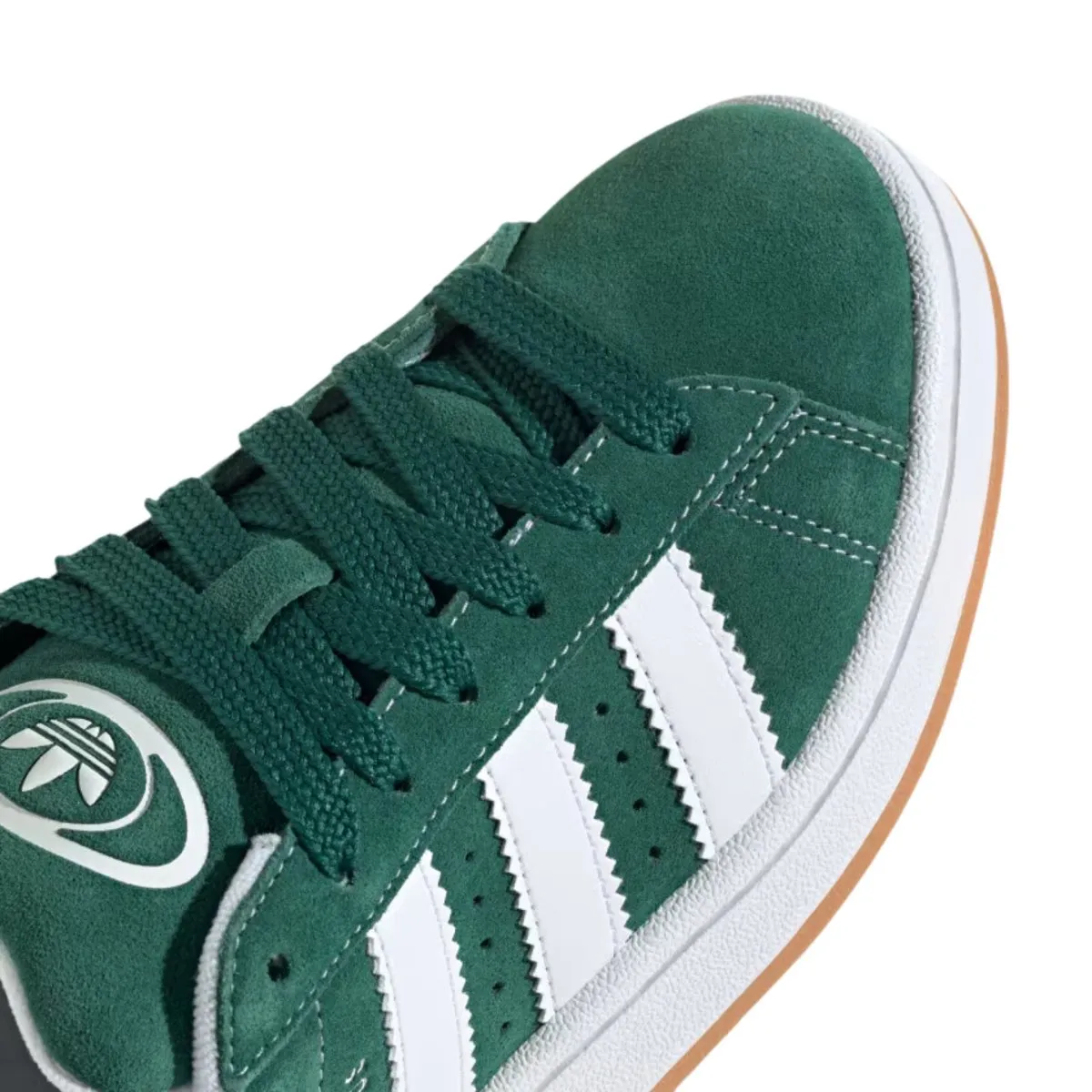 Adidas Garçon (École Primaire) Campus 00s Vert Foncé/Blanc Nuageux/Blanc Cassé