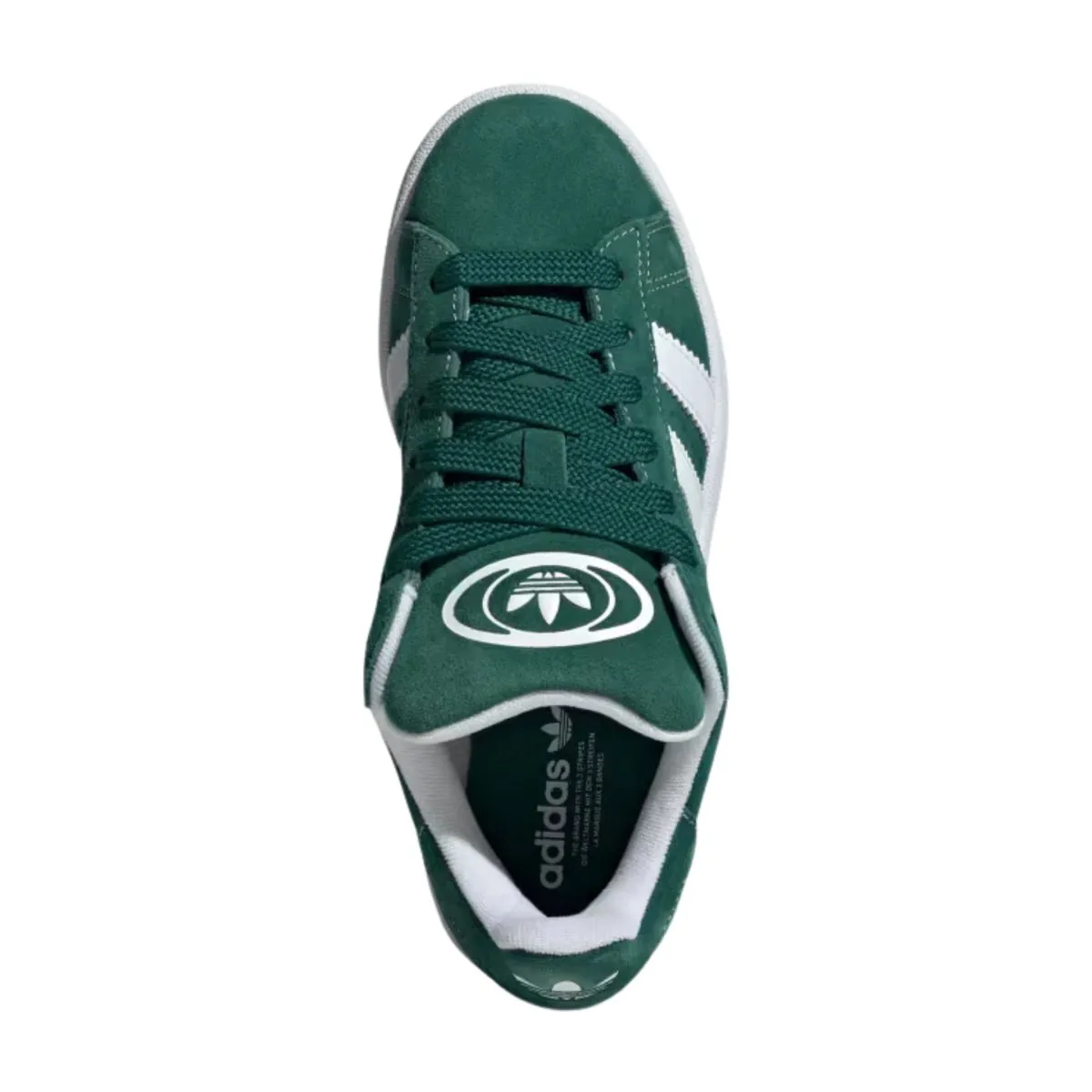 Adidas Garçon (École Primaire) Campus 00s Vert Foncé/Blanc Nuageux/Blanc Cassé