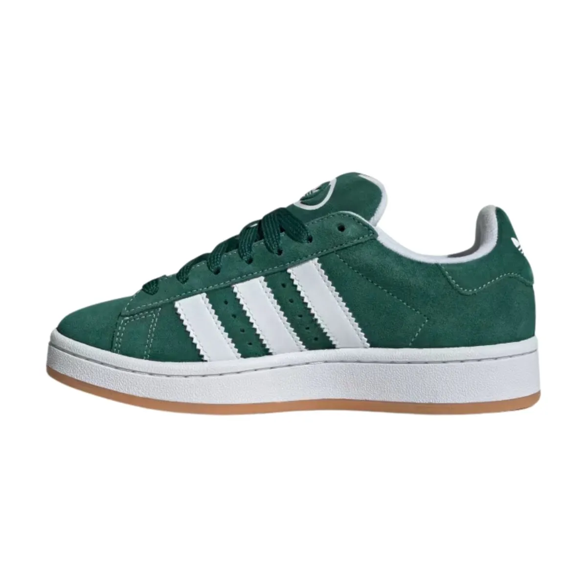 Adidas Garçon (École Primaire) Campus 00s Vert Foncé/Blanc Nuageux/Blanc Cassé