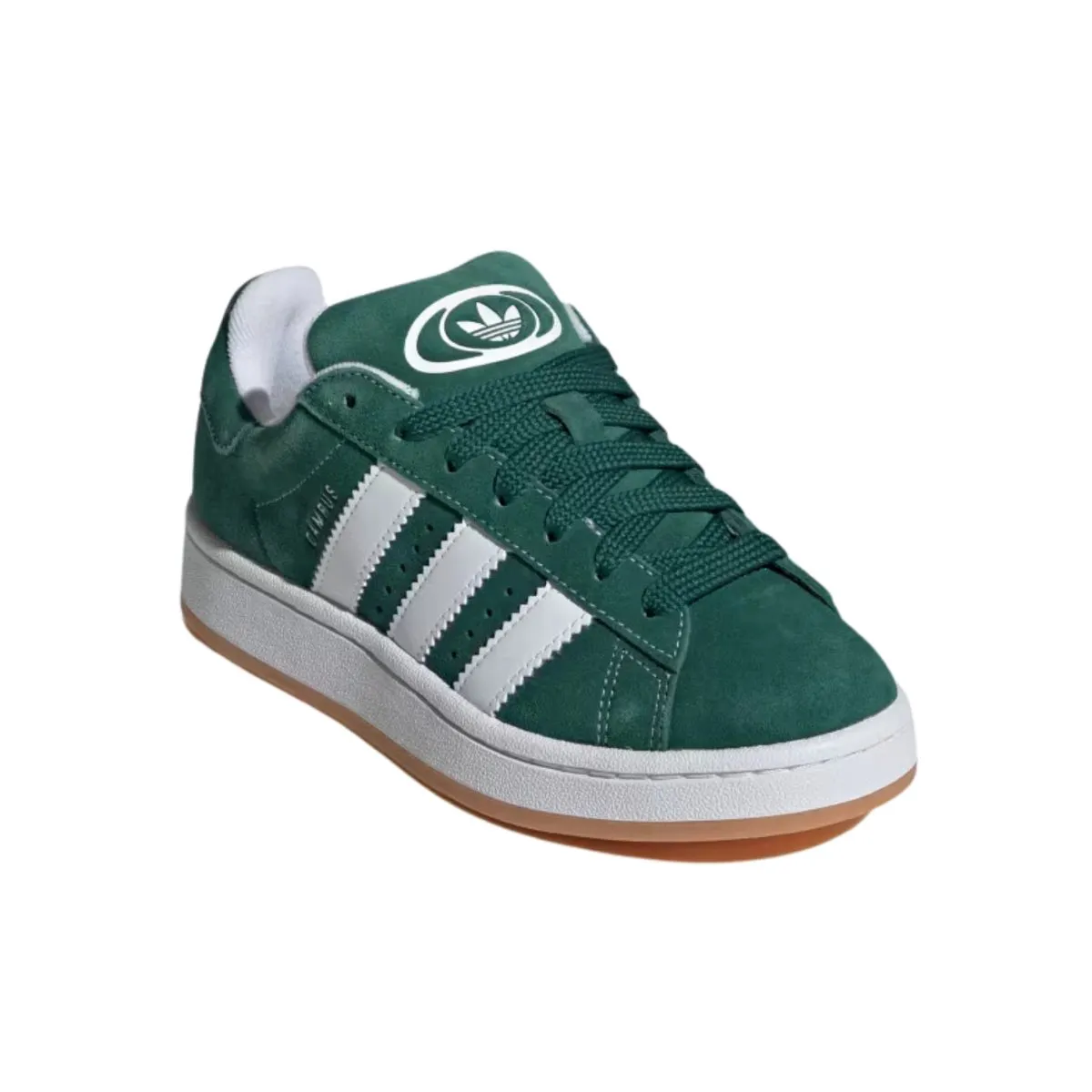 Adidas Garçon (École Primaire) Campus 00s Vert Foncé/Blanc Nuageux/Blanc Cassé