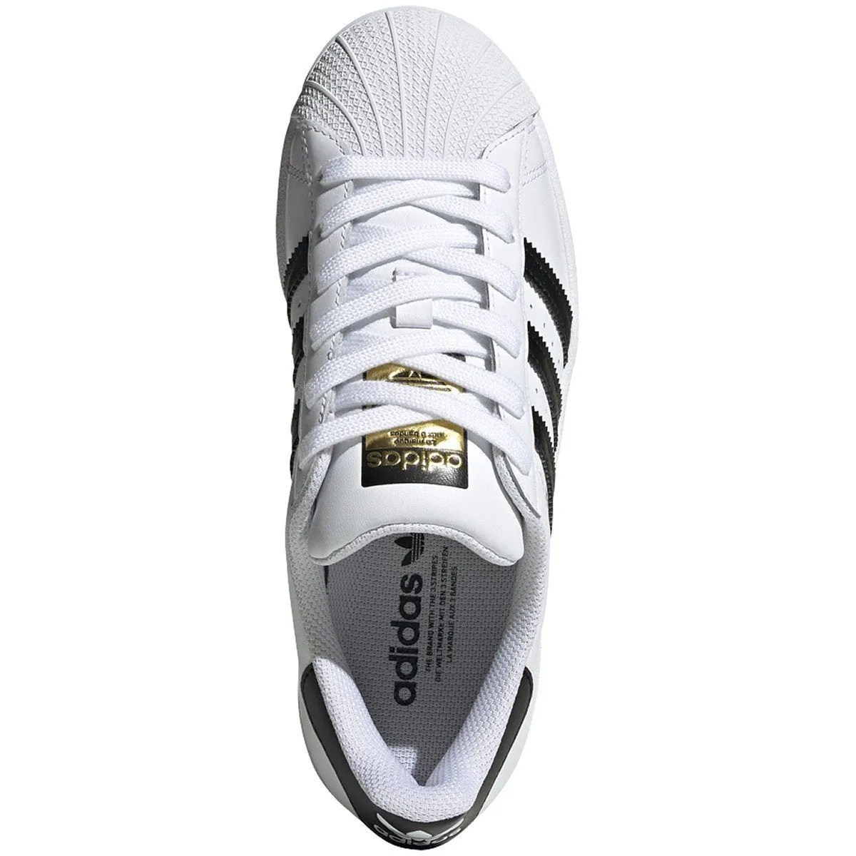 Adidas Superstar J Garçon Blanc/Noir