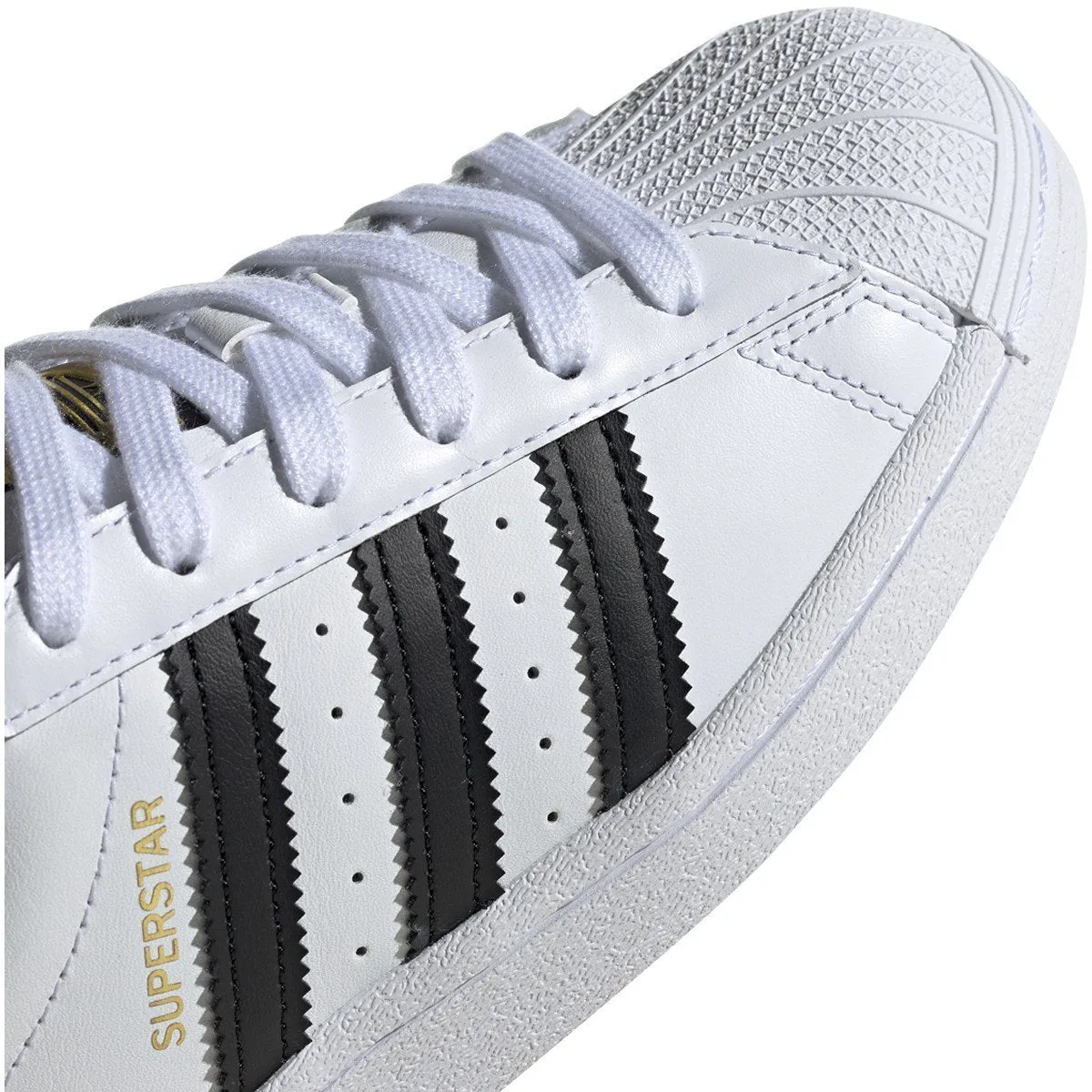 Adidas Superstar J Garçon Blanc/Noir