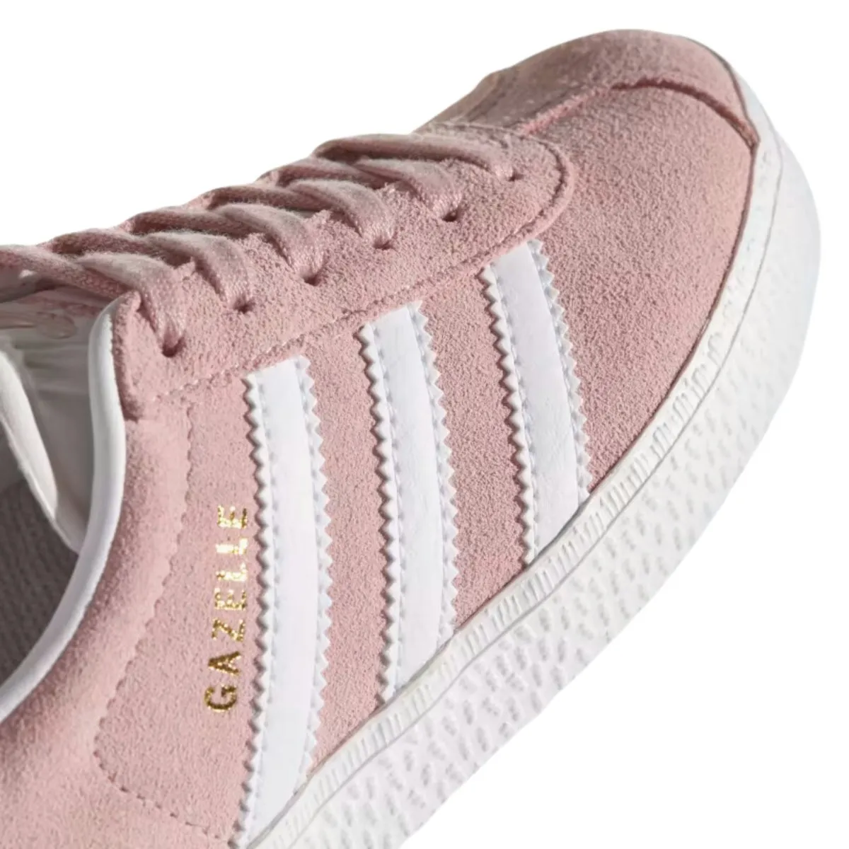 Adidas Fille (Préscolaire) Gazelle Rose Glacé/Blanc Nuage/Or Métallisé