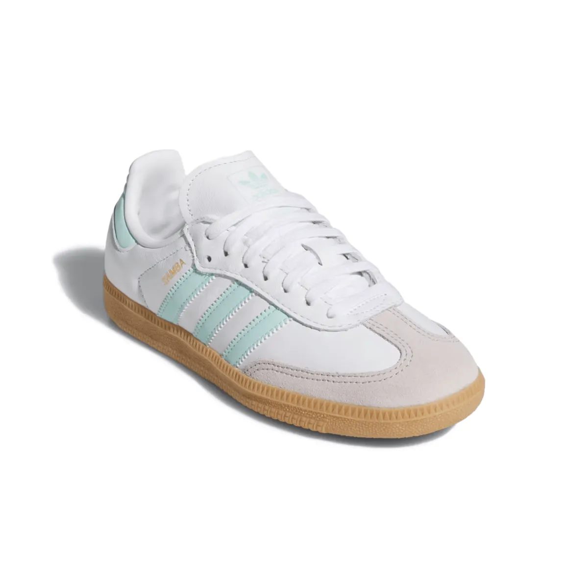 Adidas Enfant (École Primaire) Samba OG Blanc Nuage/Semi Flash Aqua/Gomme