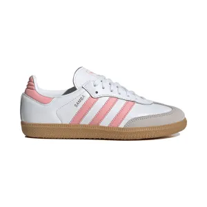 Adidas Enfant (École Primaire) Samba OG Blanc Nuage/Rose Semi Étincelant/Gomme