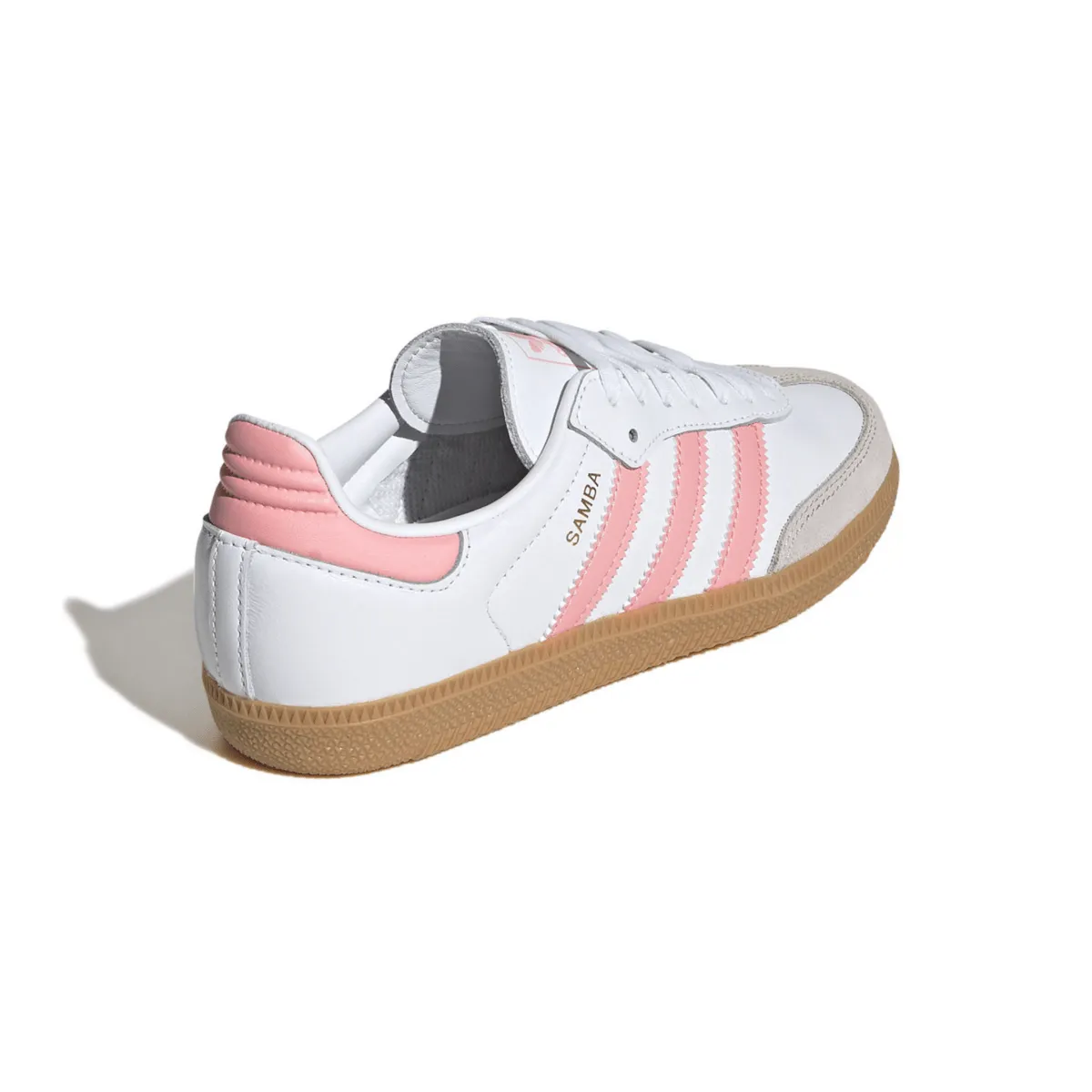 Adidas Enfant (École Primaire) Samba OG Blanc Nuage/Rose Semi Étincelant/Gomme