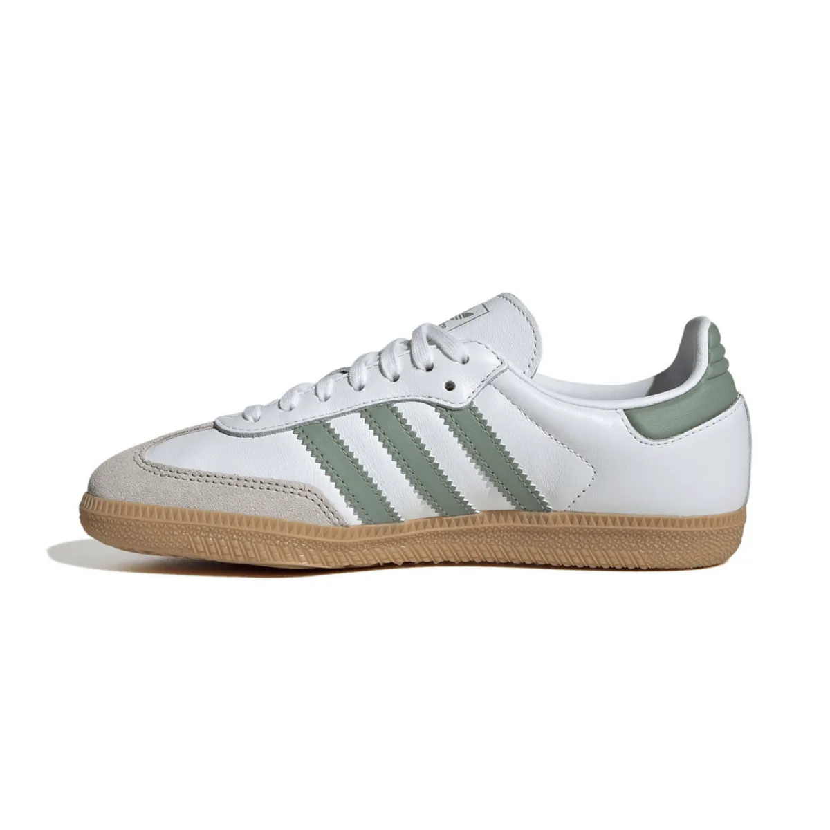 Adidas Enfant (École Primaire) Samba OG Blanc Nuage/Vert Argenté/Gomme