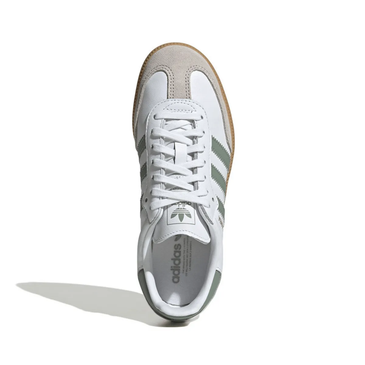 Adidas Enfant (École Primaire) Samba OG Blanc Nuage/Vert Argenté/Gomme