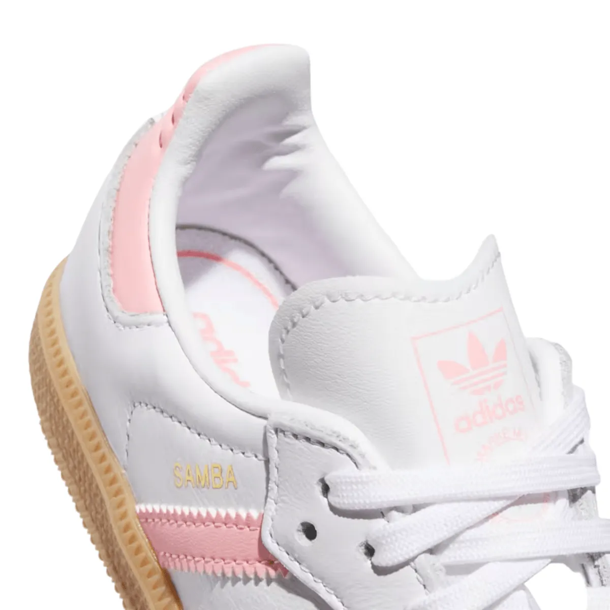 Adidas Enfant (Préscolaire) Samba OG Blanc Nuage/Rose Semi Étincelant/Gomme