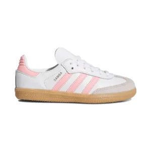 Adidas Enfant (Préscolaire) Samba OG Blanc Nuage/Rose Semi Étincelant/Gomme