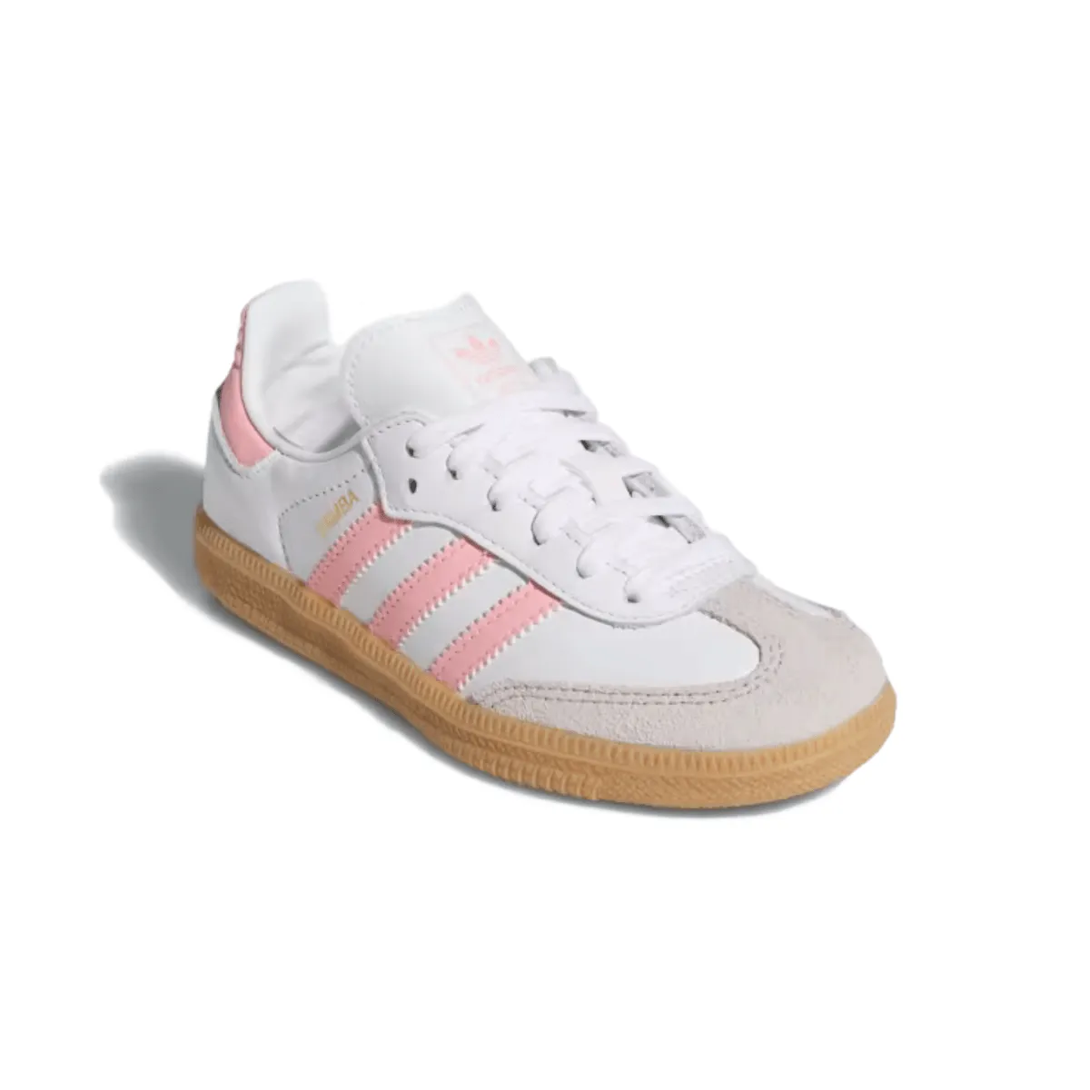 Adidas Enfant (Préscolaire) Samba OG Blanc Nuage/Rose Semi Étincelant/Gomme