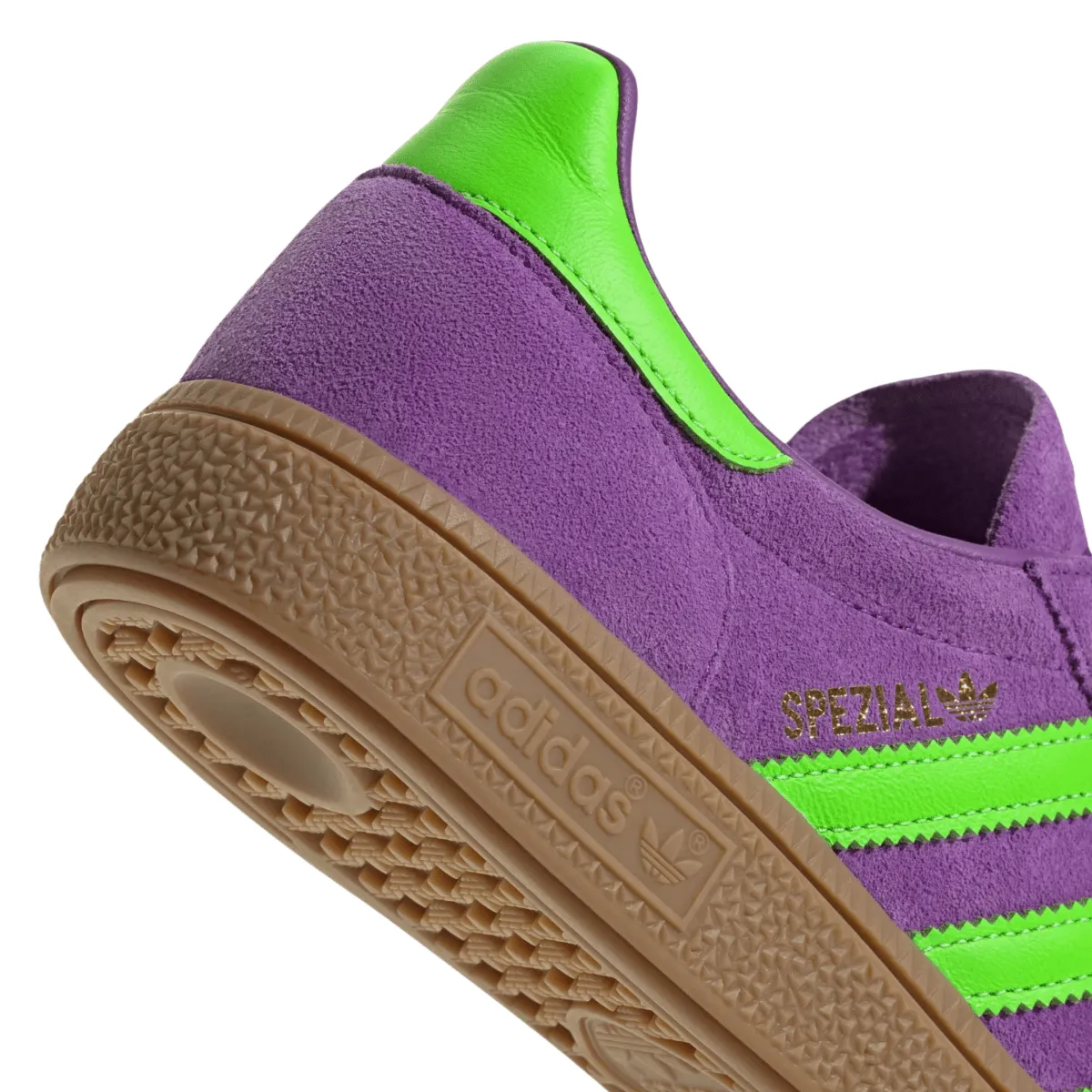 Adidas Chaussures de Handball pour Femmes Spezial Active Violet/Vert Solar/Gomme