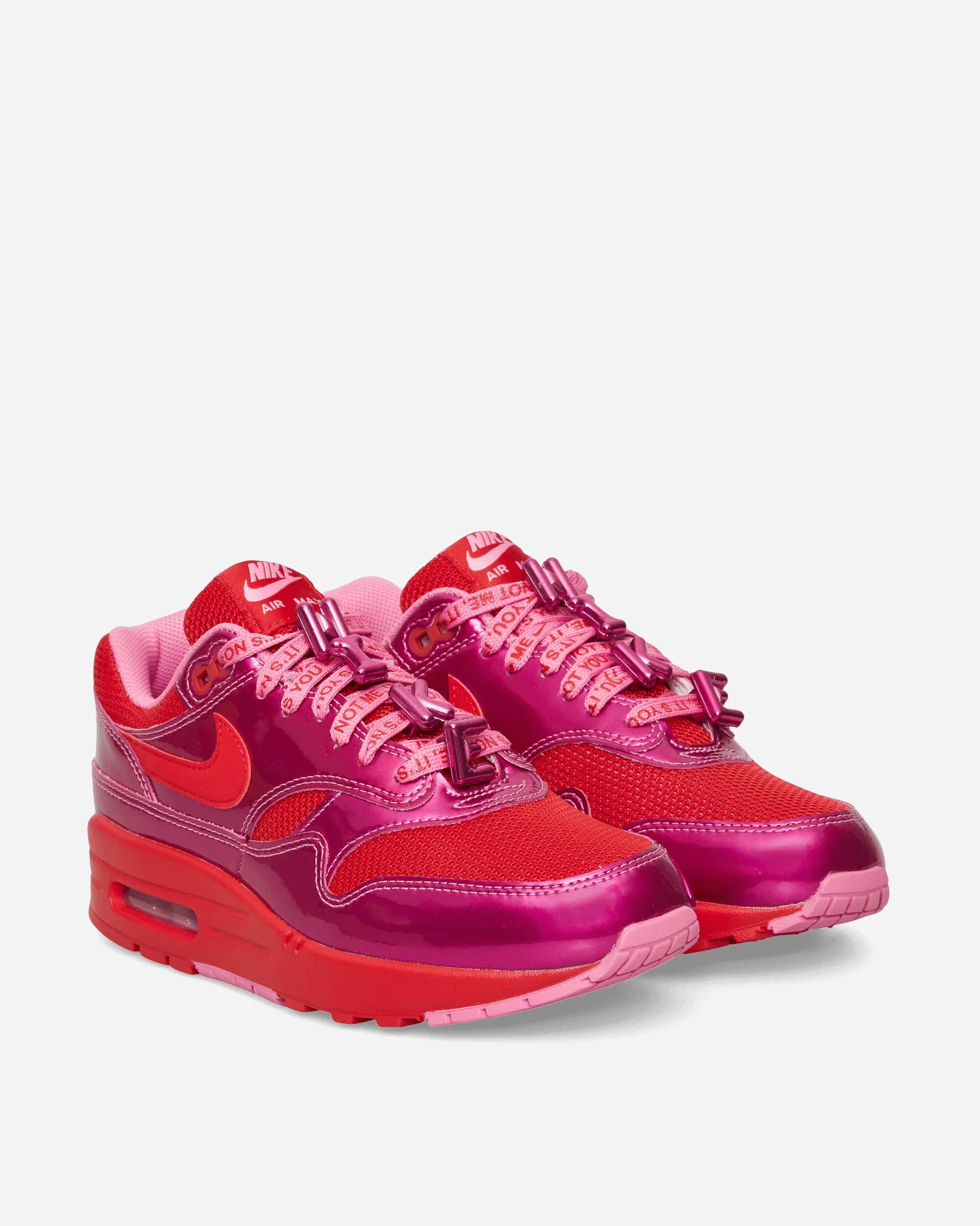 Air Max 1 Premium Sneakers Rose Ludique / Rouge Université