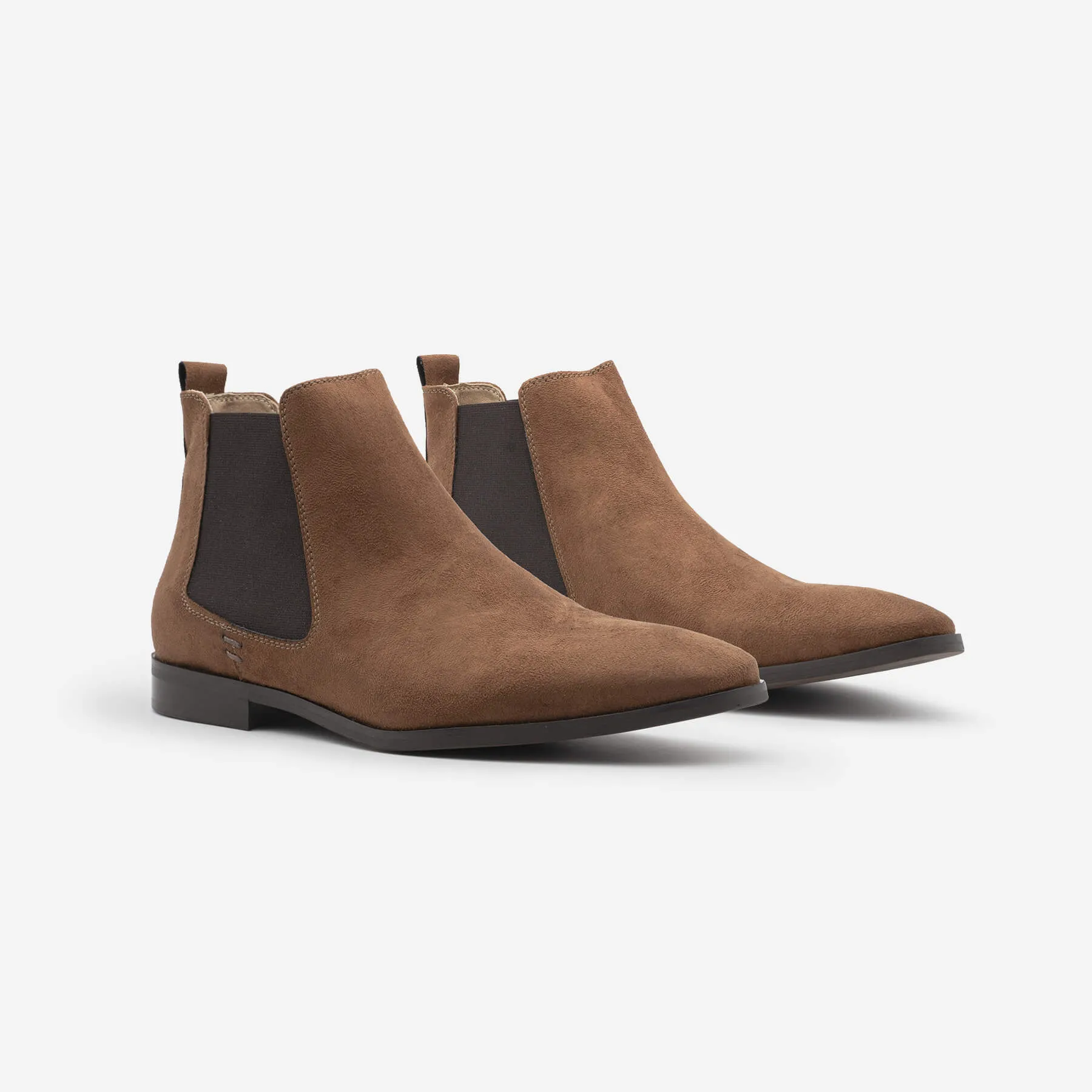 Bottes cheville vegan pour homme Alan | Nubuck marron