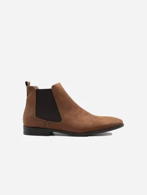 Bottes cheville vegan pour homme Alan | Nubuck marron