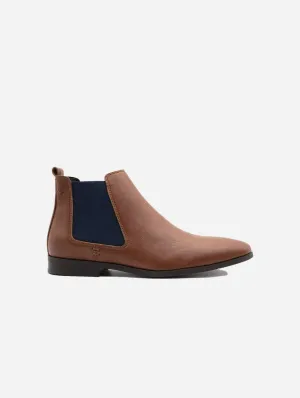 Bottes cheville vegan pour hommes Alan | Marron