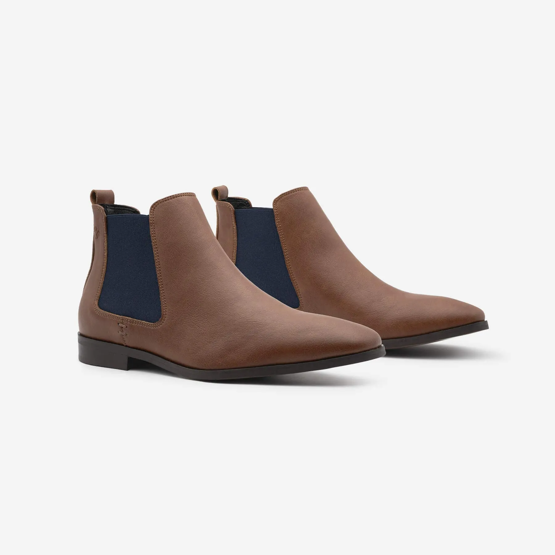 Bottes cheville vegan pour hommes Alan | Marron