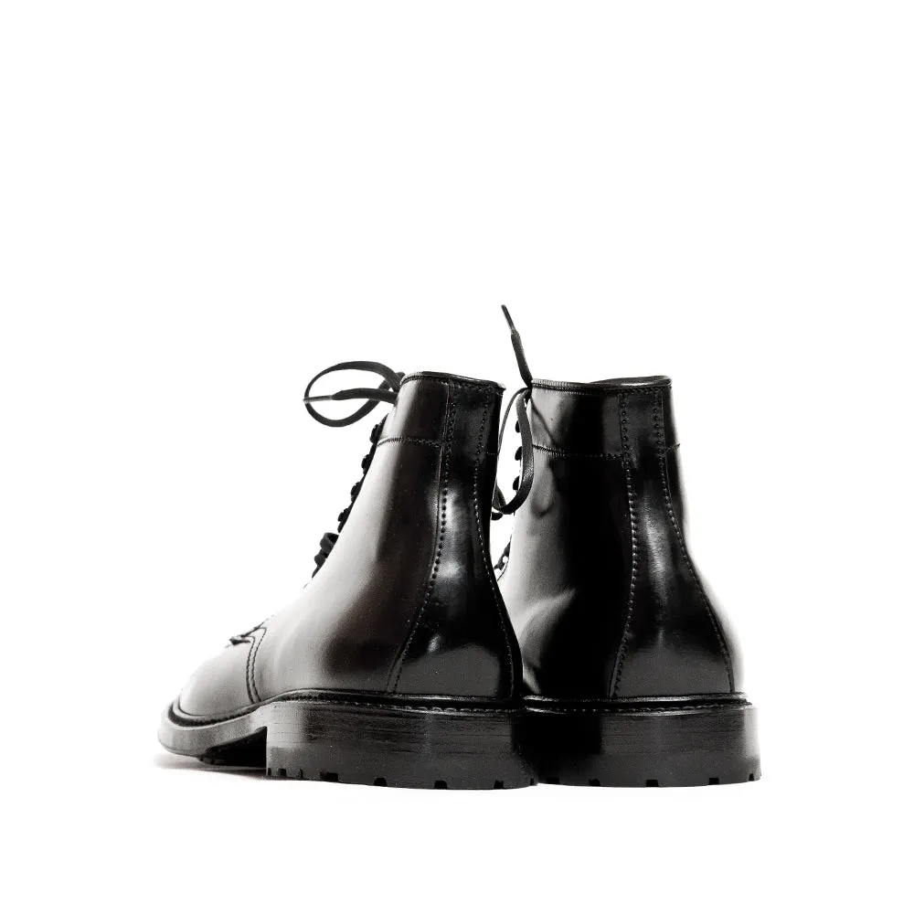 Bottes Tanker Alden en Cordovan Noir avec Semelle Commando