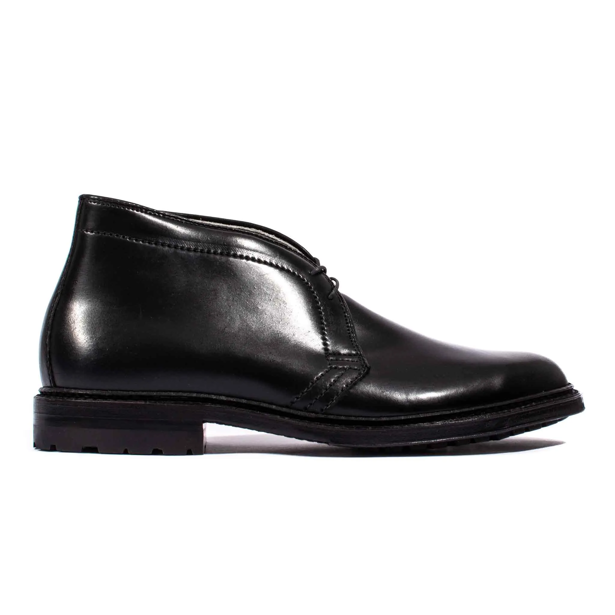 Botte Chukka Alden en Shell Cordovan Noir avec Semelle Commando