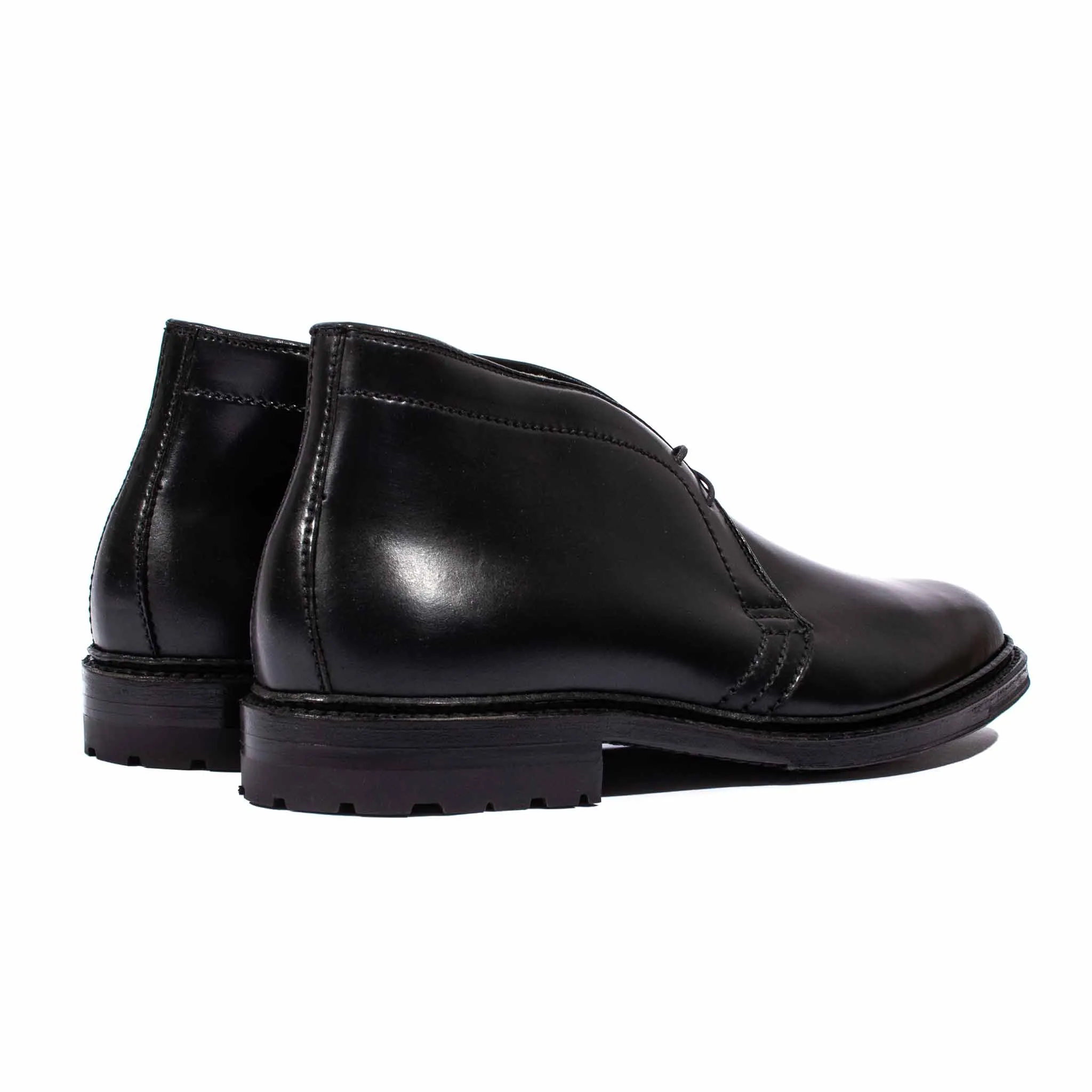 Botte Chukka Alden en Shell Cordovan Noir avec Semelle Commando