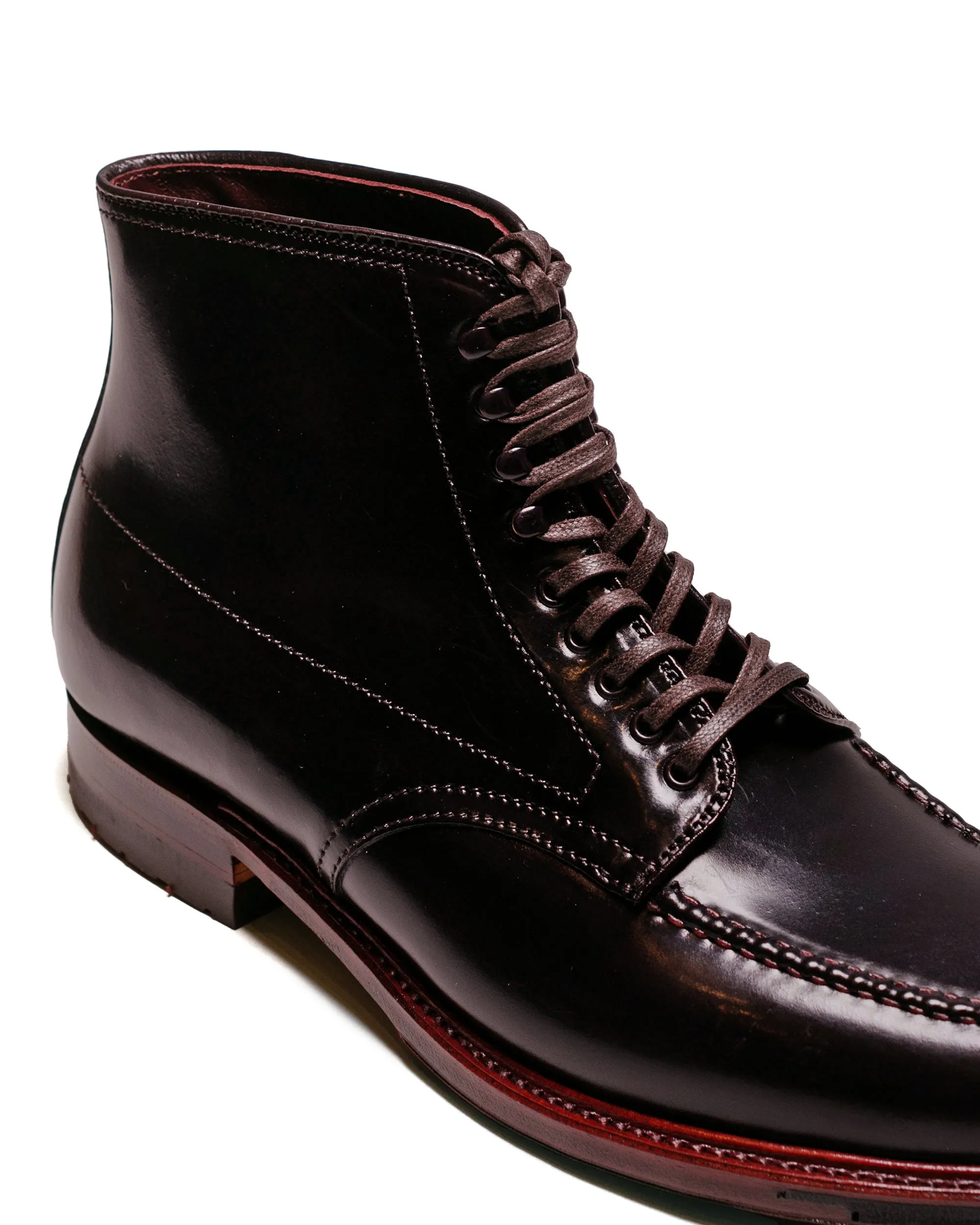 Botte Indy U-Tip Alden avec Semelle Commando Couleur 8 Shell Cordovan G9901HC