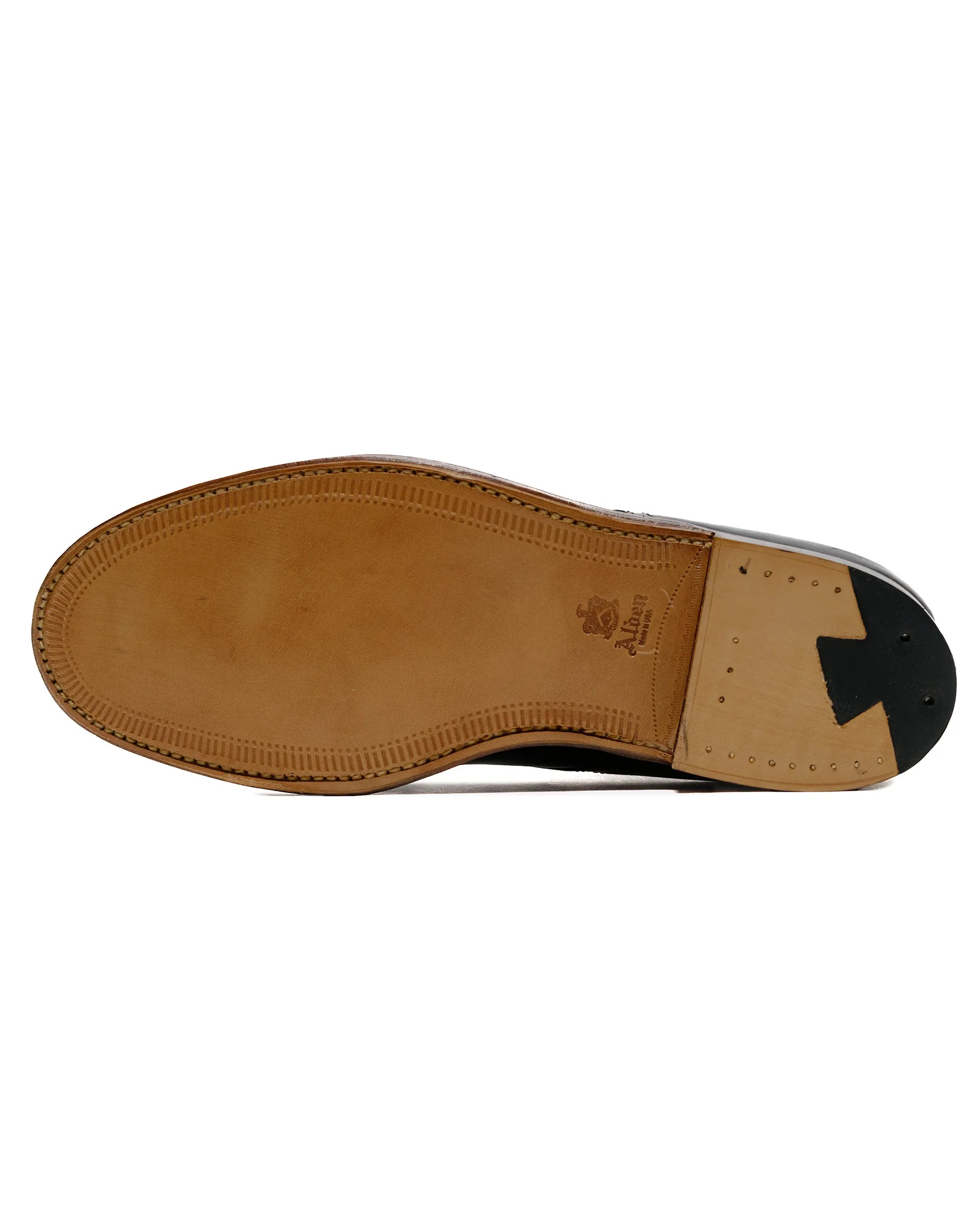 Alden V Tip Blucher en veau noir et grain Regina noir G2603