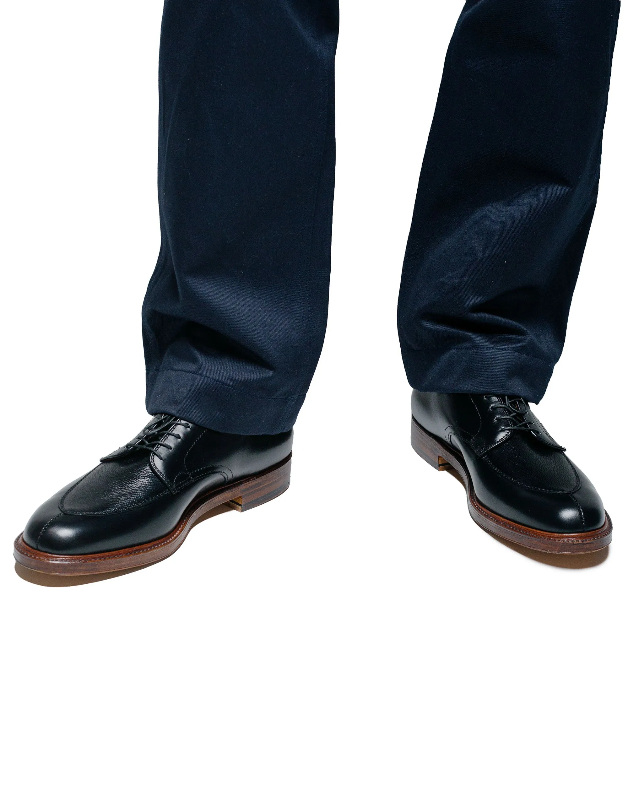 Alden V Tip Blucher en veau noir et grain Regina noir G2603