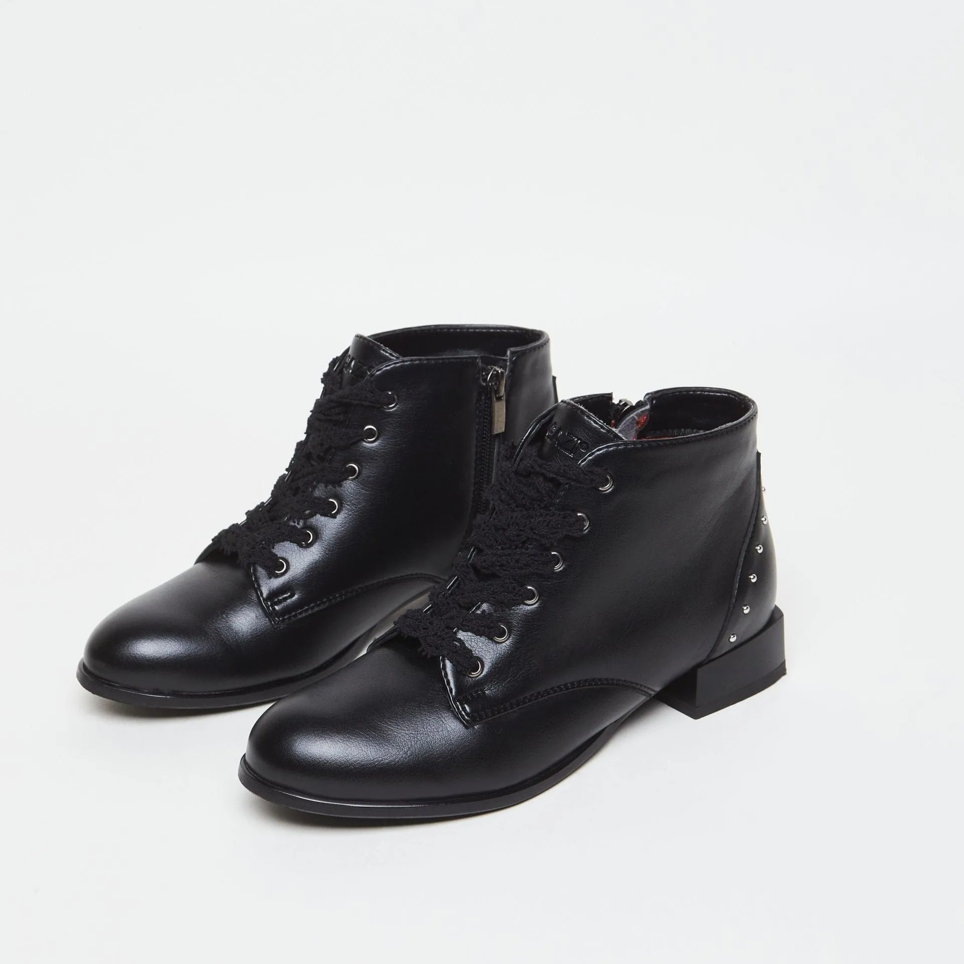 Bottes Alex en Simili-Cuir | Noir