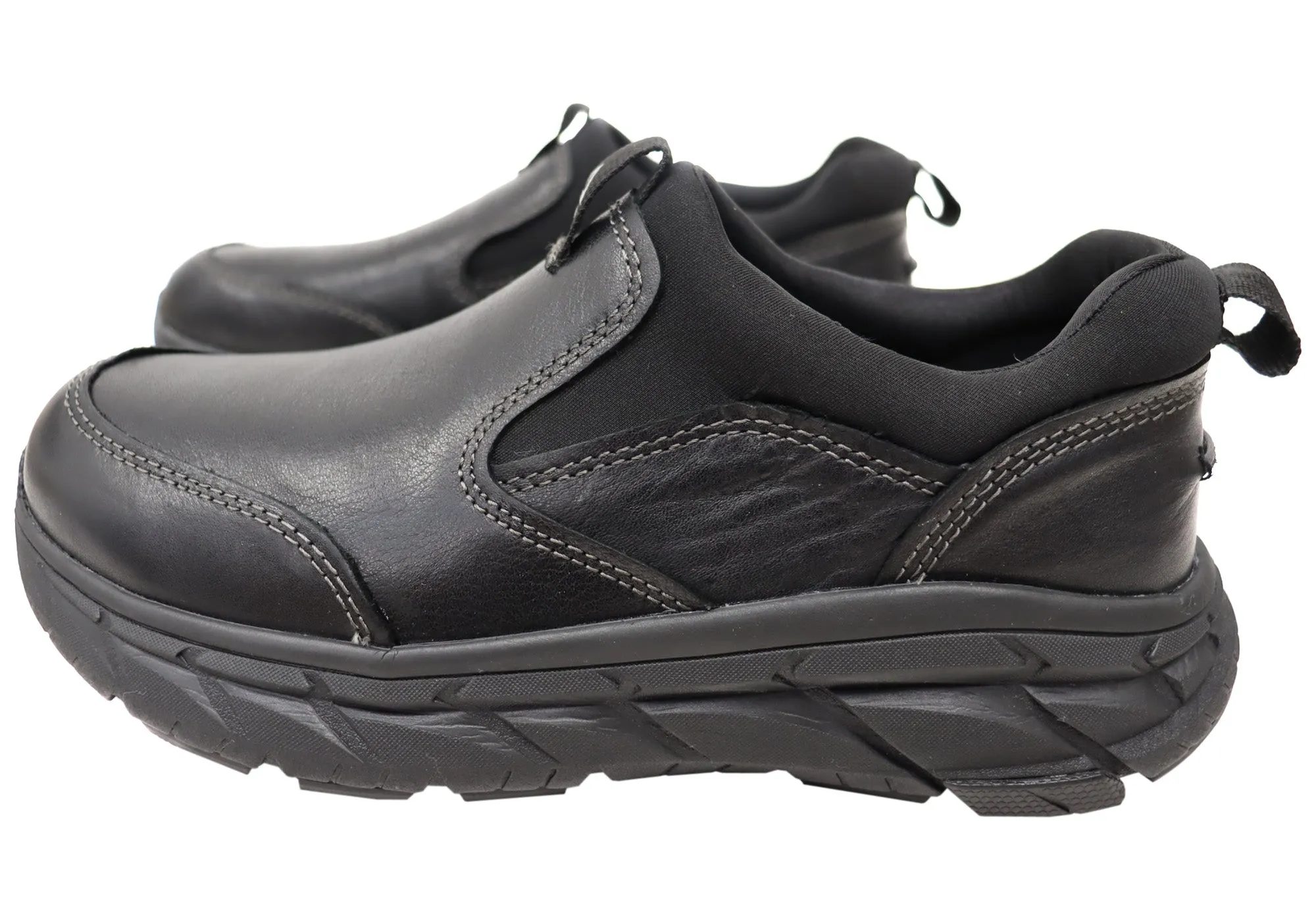 Chaussures de sport Align Protech Valent pour homme en cuir à large ajustement avec soutien de la voûte plantaire