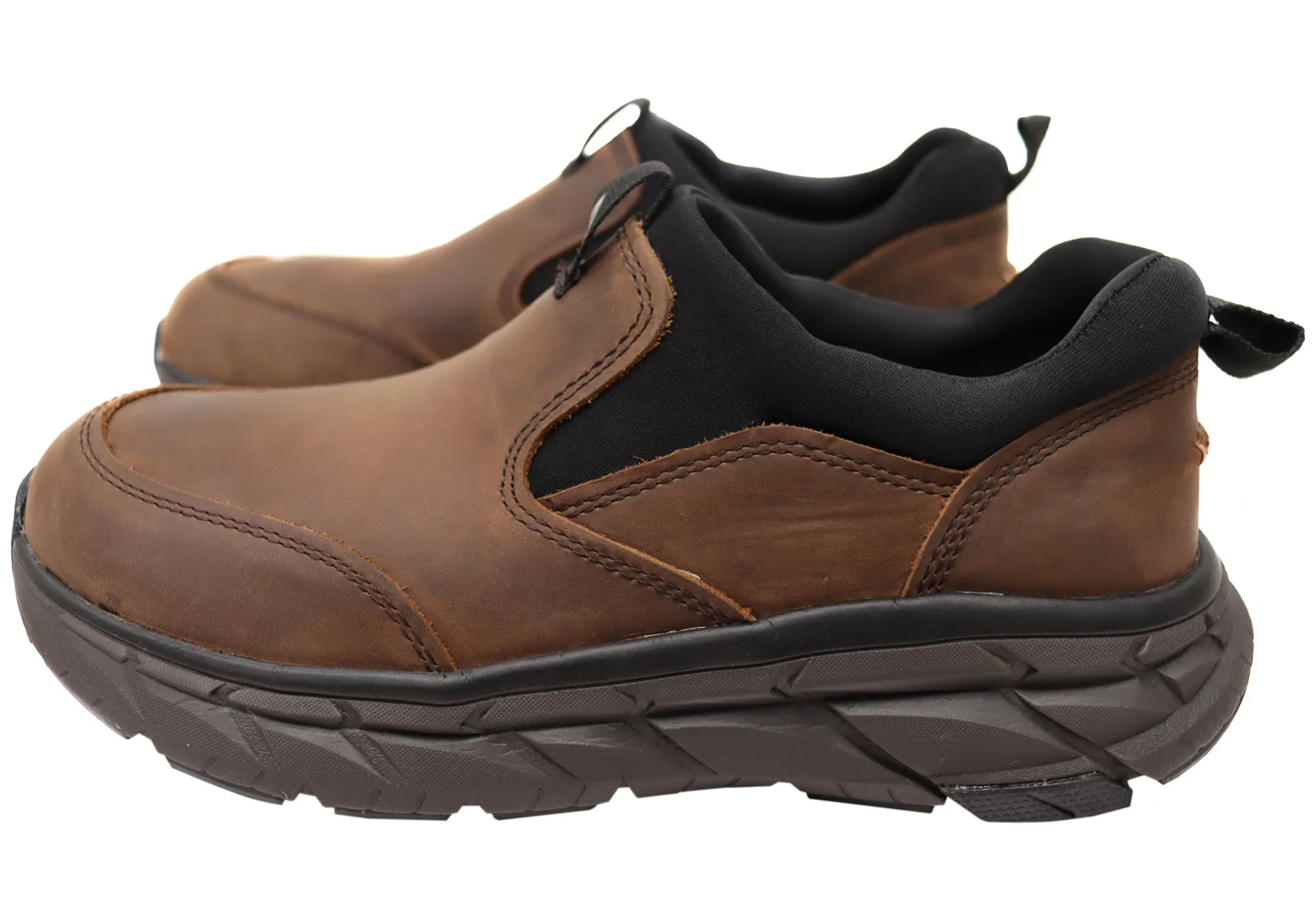 Chaussures de sport Align Protech Valent pour homme en cuir à large ajustement avec soutien de la voûte plantaire