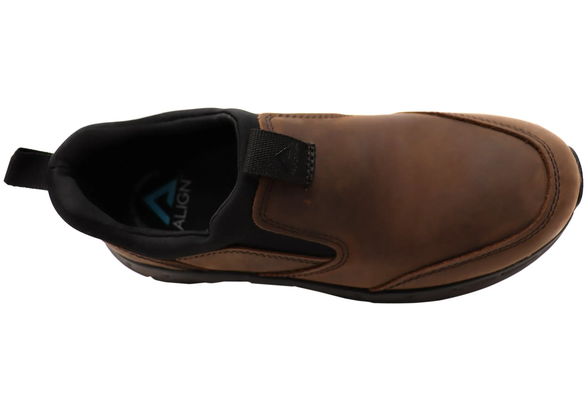 Chaussures de sport Align Protech Valent pour homme en cuir à large ajustement avec soutien de la voûte plantaire