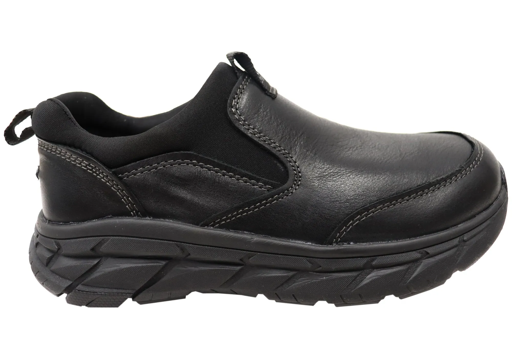 Chaussures de sport Align Protech Valent pour homme en cuir à large ajustement avec soutien de la voûte plantaire