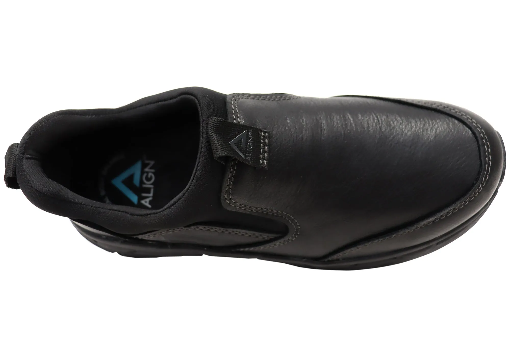 Chaussures de sport Align Protech Valent pour homme en cuir à large ajustement avec soutien de la voûte plantaire